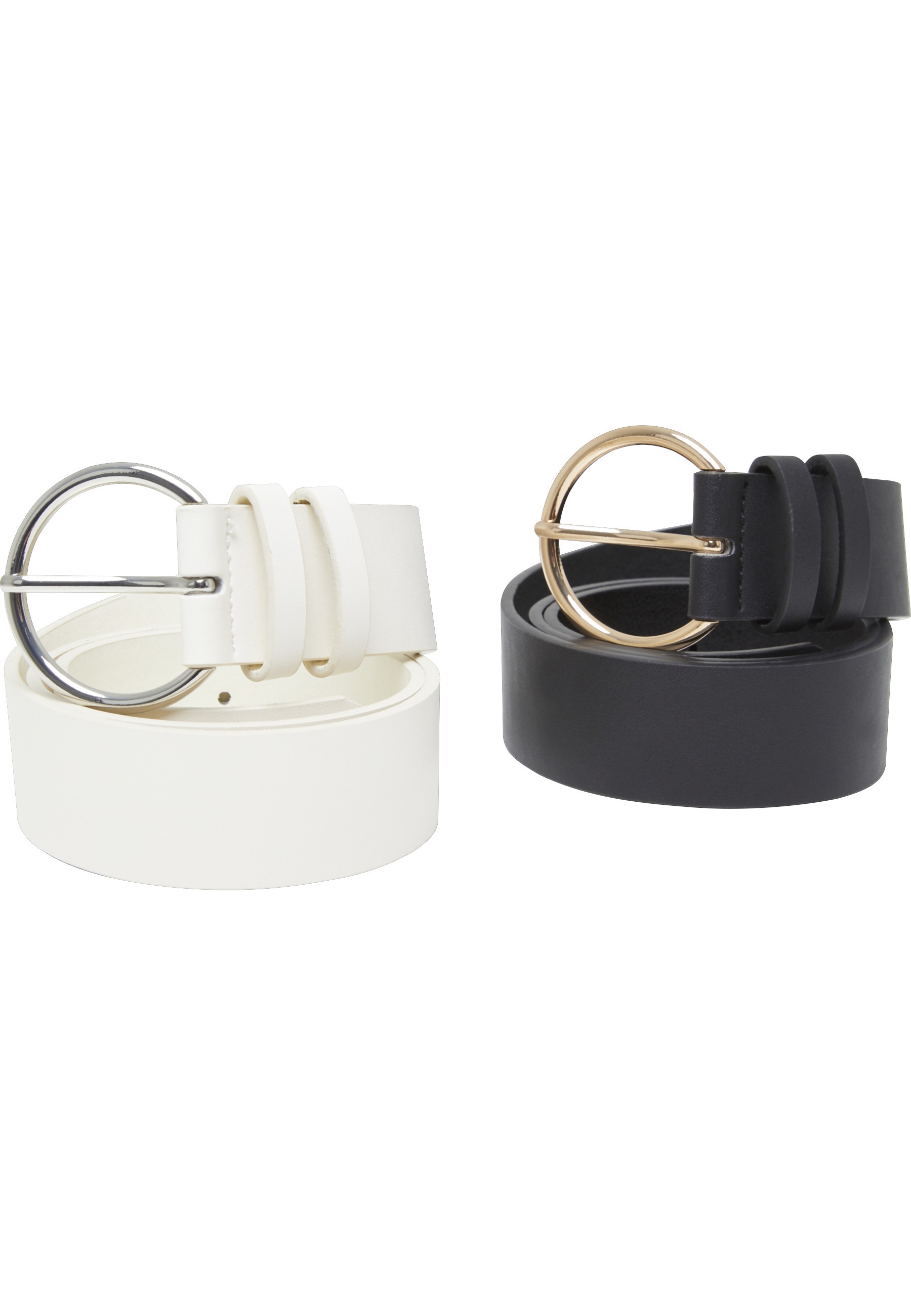 URBAN CLASSICS Synthetikgürtel "Urban Classics Unisex Basic PU Belt 2-Pack" günstig online kaufen