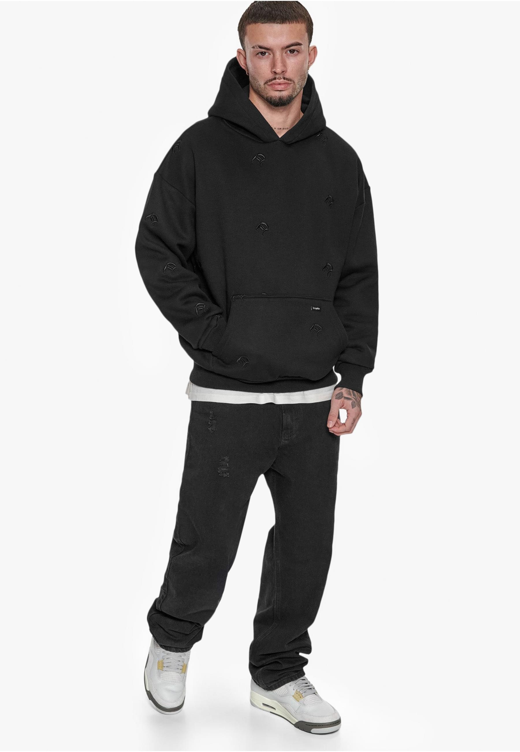 Dropsize Kapuzensweatshirt »Dropsize Herren Dropsize Heavy Oversize Allover Embo Hoodie«, 1 Stk.
