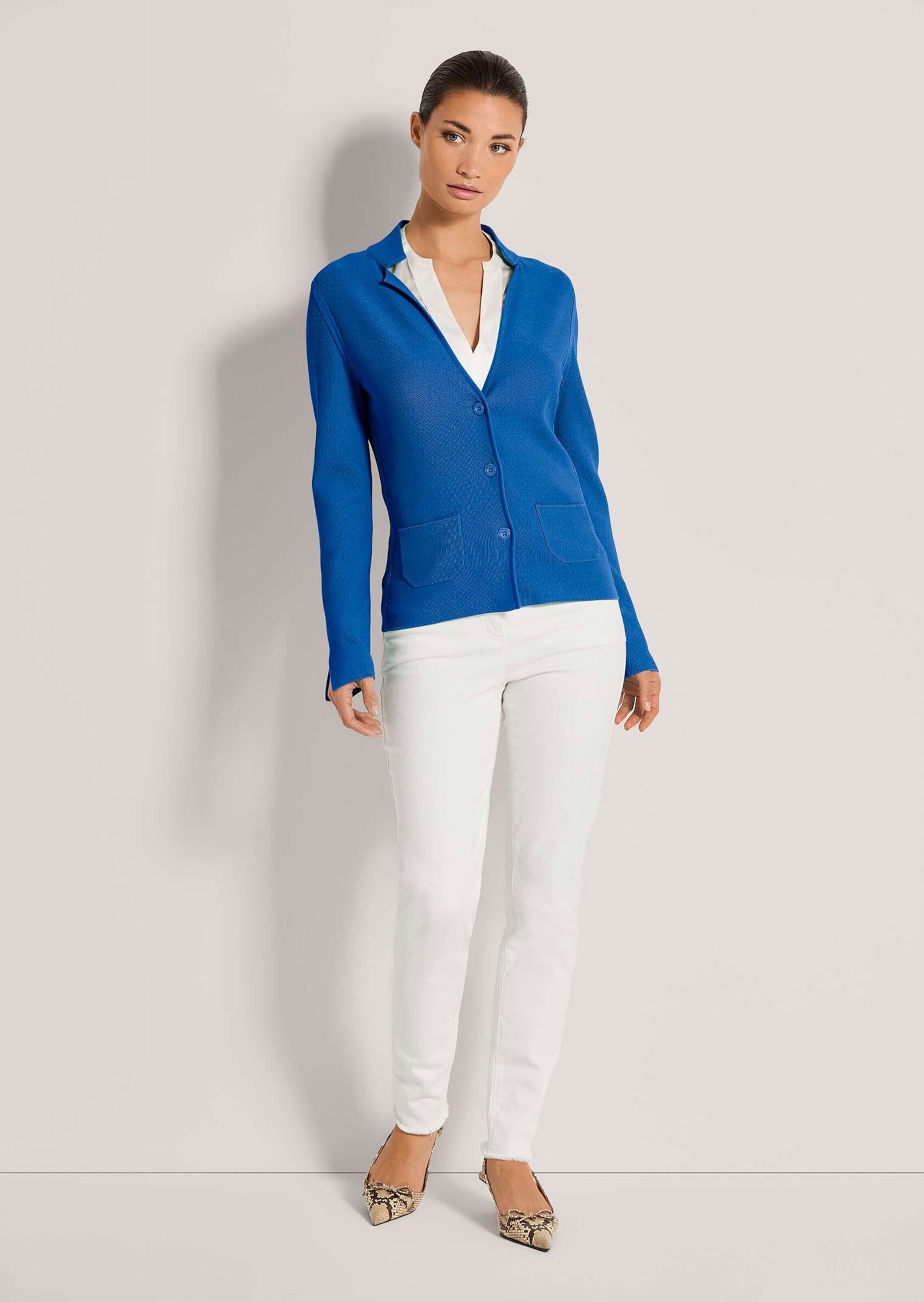 MADELEINE Strickjacke "Strickblazer Sportiver Blazer mit Stehkragen" modisc günstig online kaufen