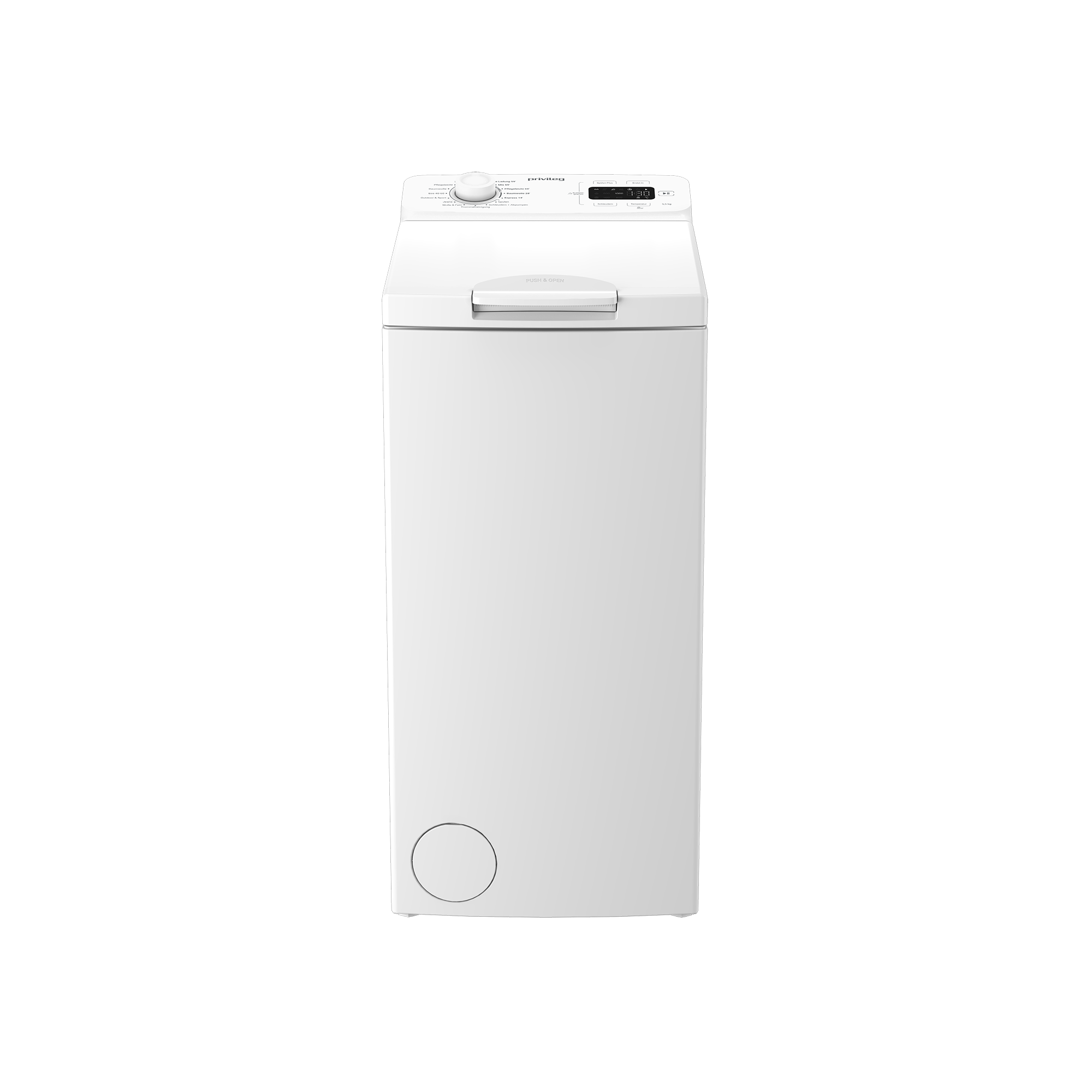 Privileg Waschmaschine Toplader »PWT 55C MY TIME« 5,5 kg 1200 U/min Quick cycles – 5 Programme in unter 1 Stunde