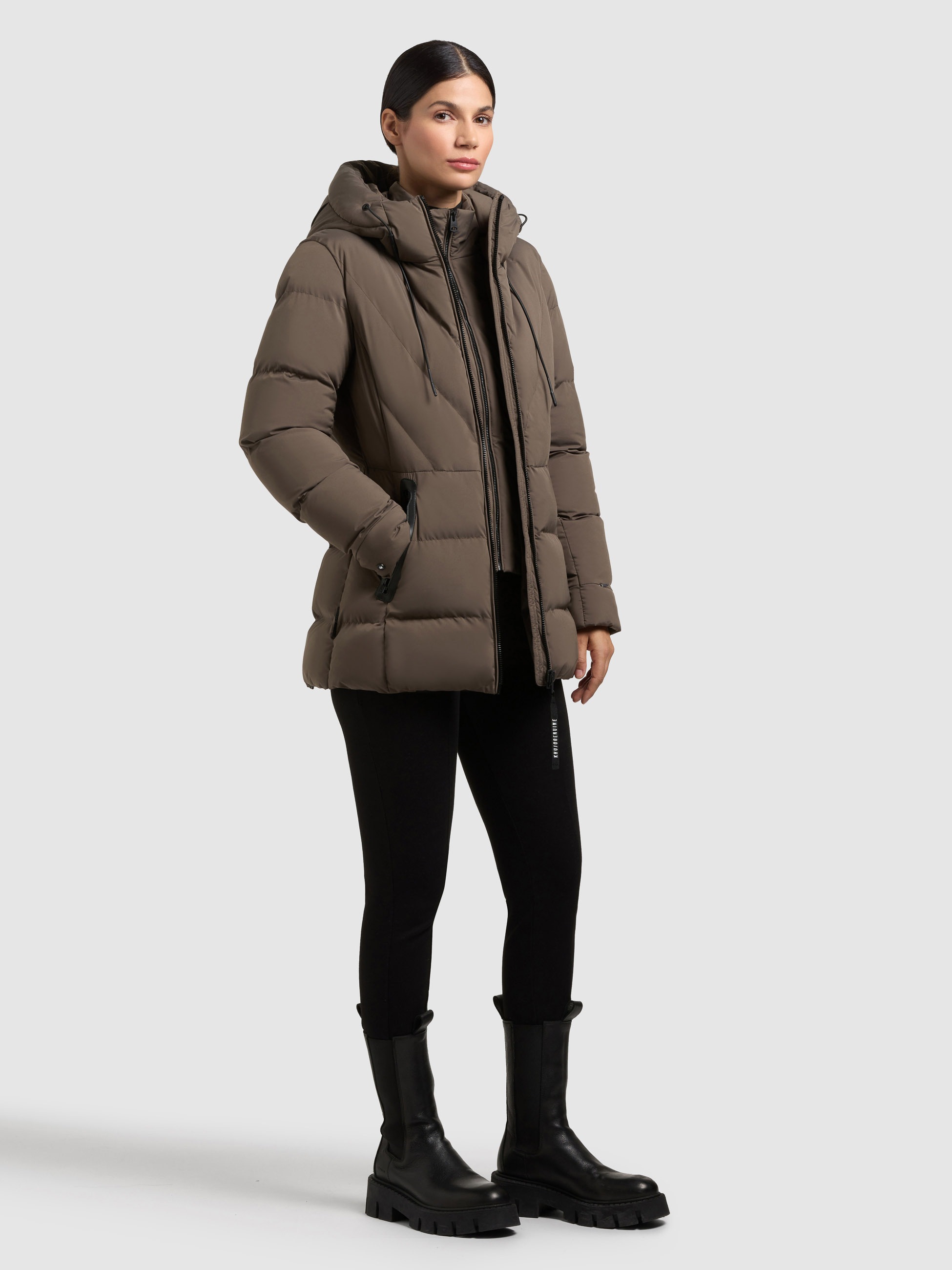 khujo Steppjacke »RABB« mit Kapuze