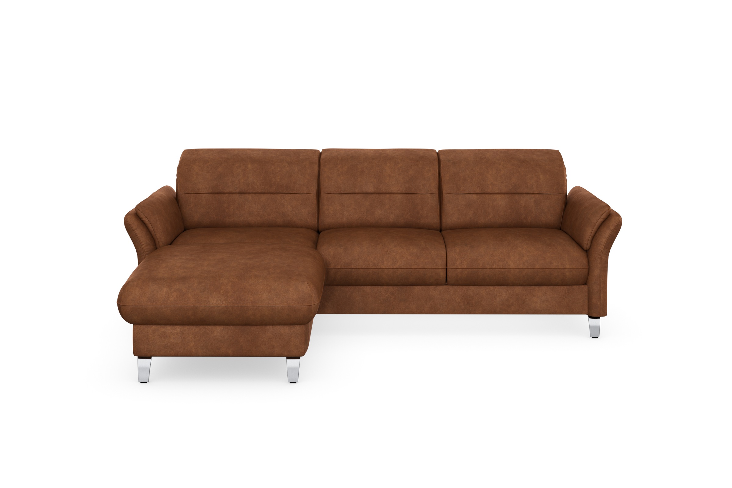 sit&more Ecksofa »Grenoble L-Form mit Federkern«, wahlweise mit Bettfunktion, Bettkasten, Arm- und Kopfteilverstellung