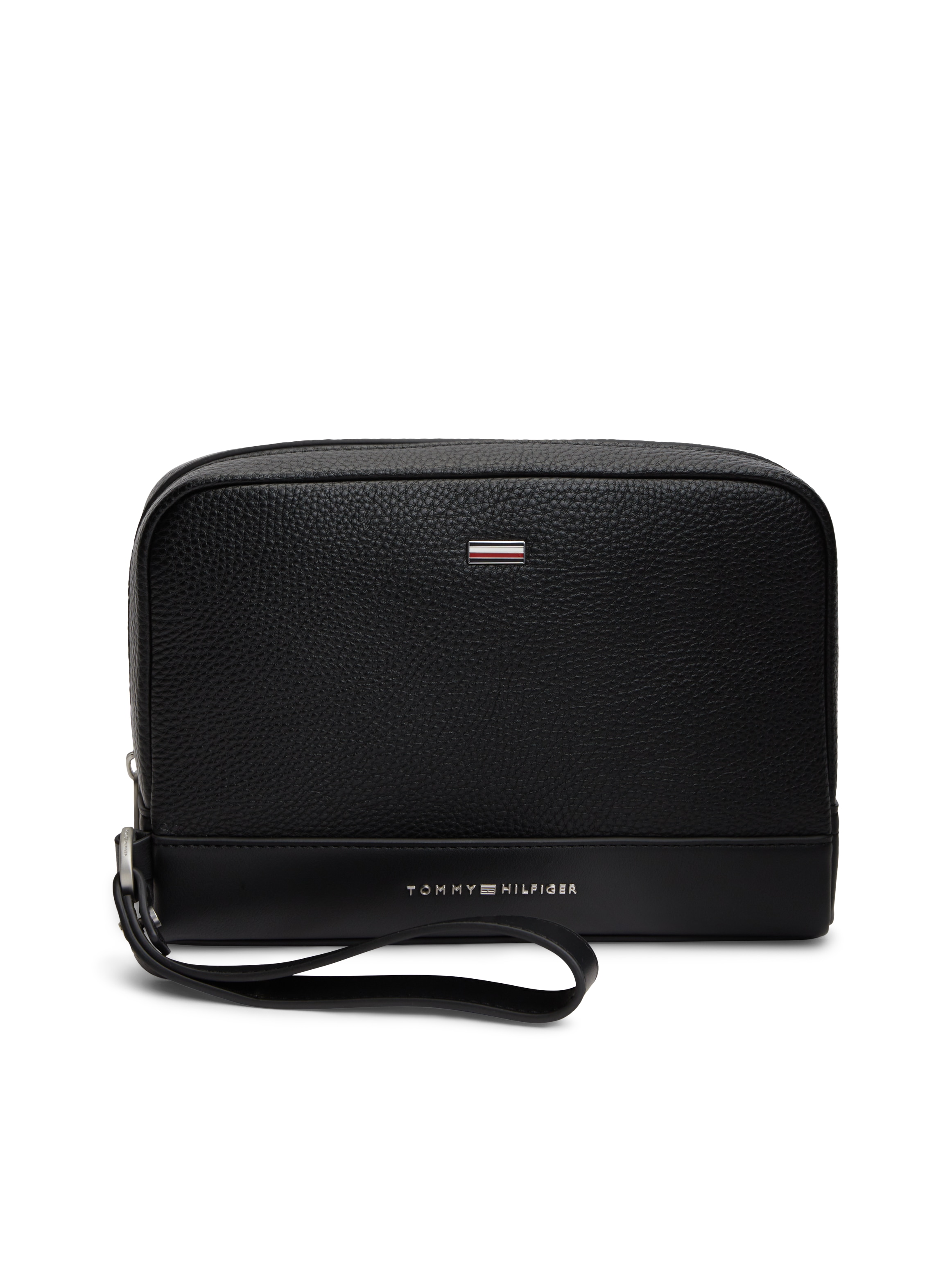 Tommy Hilfiger Kulturbeutel "TH CENTRAL POUCH" Unisex Waschbeutel, Kulturtasche mit Logoschriftzug