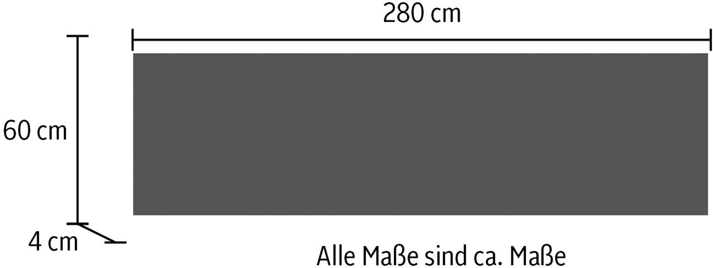 IMPULS KÜCHEN Arbeitsplatte, in vielen Breiten, 4cm stark, passend zu allen Serien