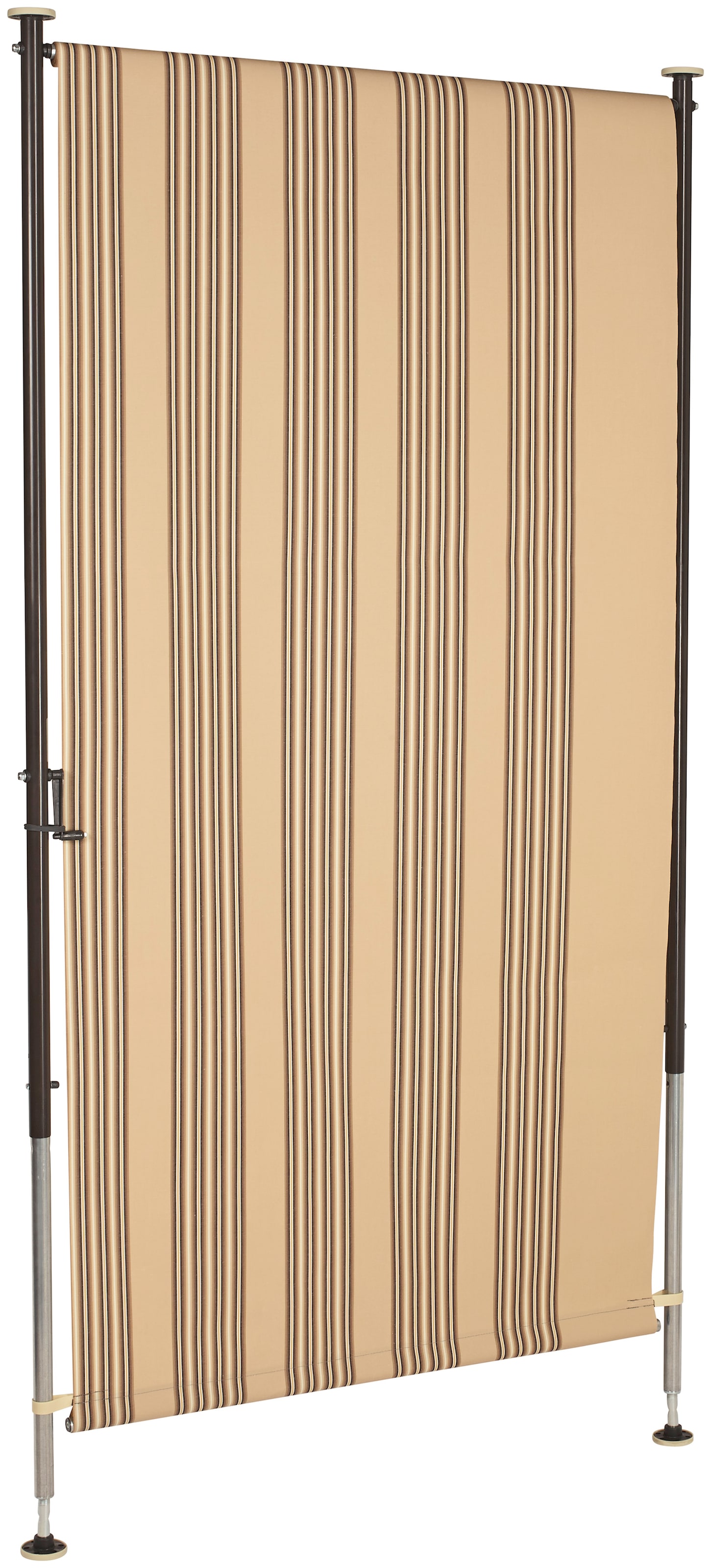 Angerer Freizeitmöbel Klemm-Senkrechtmarkise, beige/braun, BxH: 150x225 cm