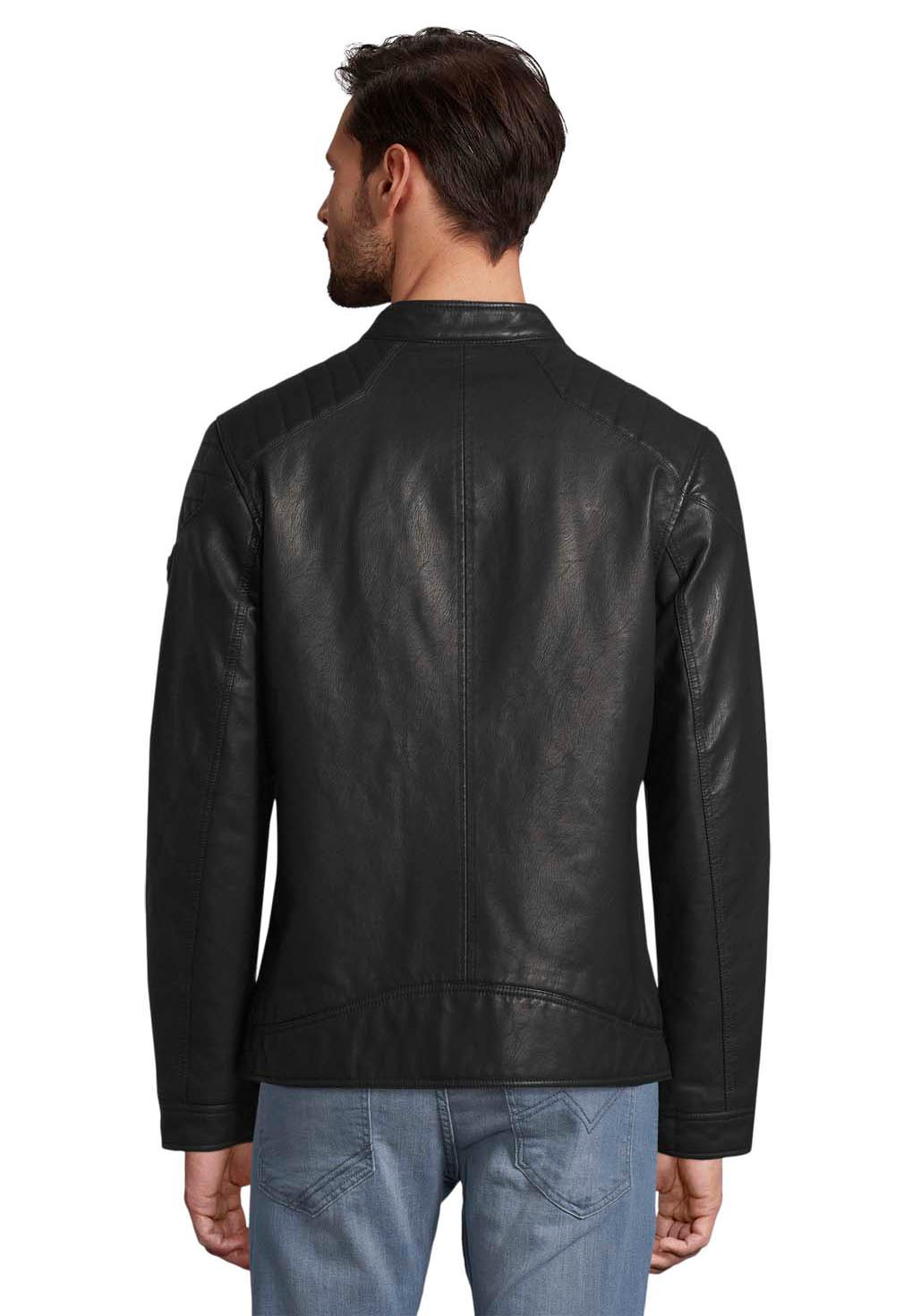 TOM TAILOR Lederimitatjacke, mit Stehkragen günstig online kaufen