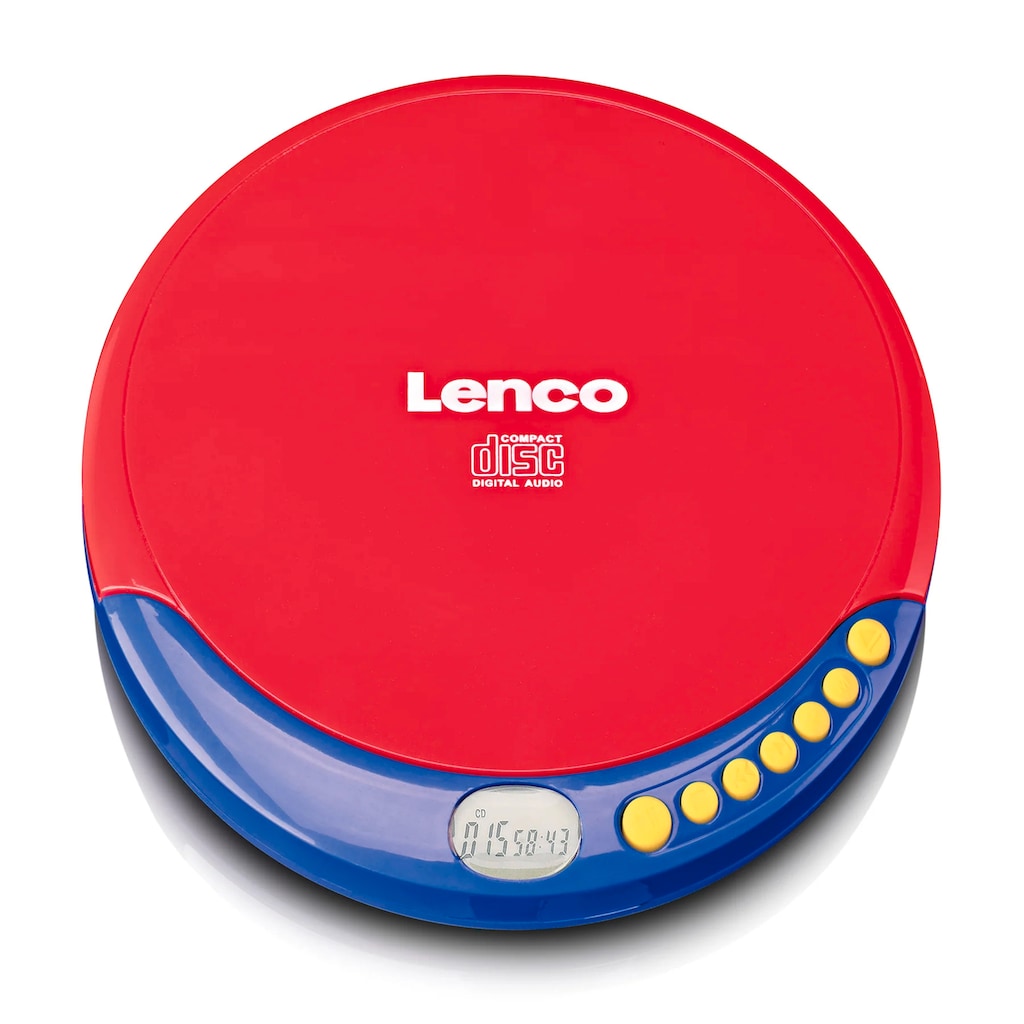 Lenco CD-Player »CD-021KIDS Portabler Kids CD-Player Ladefunktion Akku«