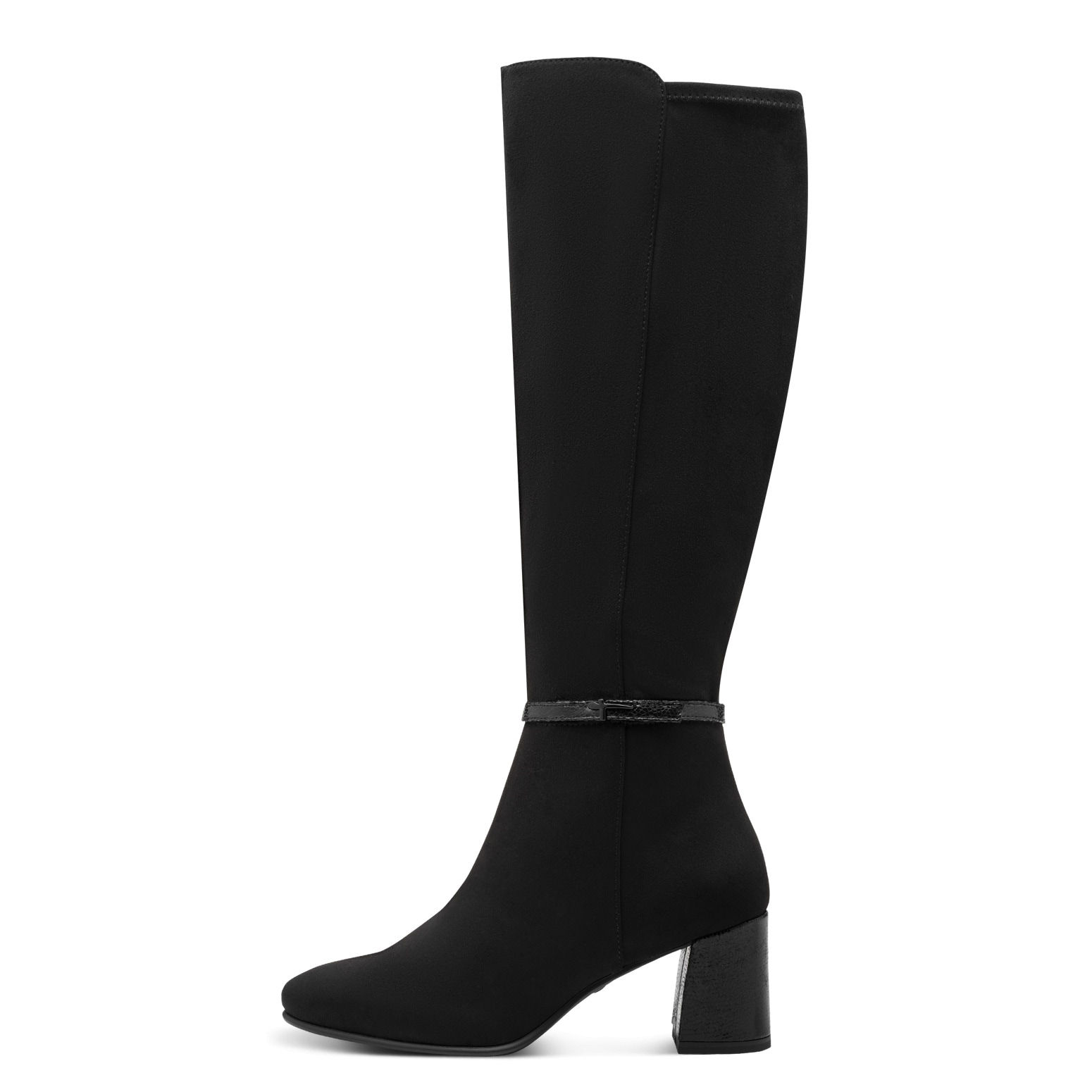 Tamaris Stiefel, Blockabsatz, Langschaftstiefel in veganer Verarbeitung