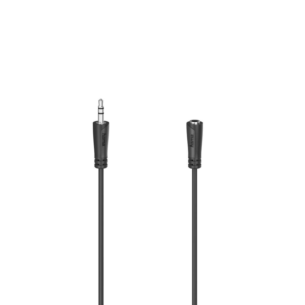 Hama Audio-Kabel »Audio-Verlängerungskabel, 3,5-mm-Klinken-Stecker-Kupplung Klinkenkabel«, 3,5-mm-Klinke, 3,5-mm-Klinke, 500 cm