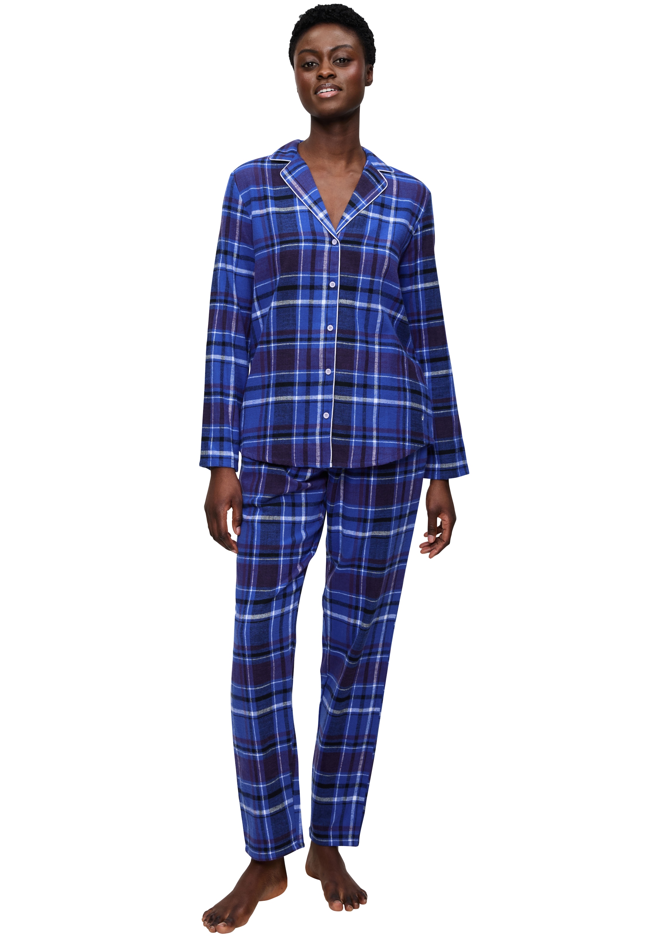 Triumph Schlafanzug "Boyfriend PW 01 X Checks" bequem und stilvoll, in lege günstig online kaufen