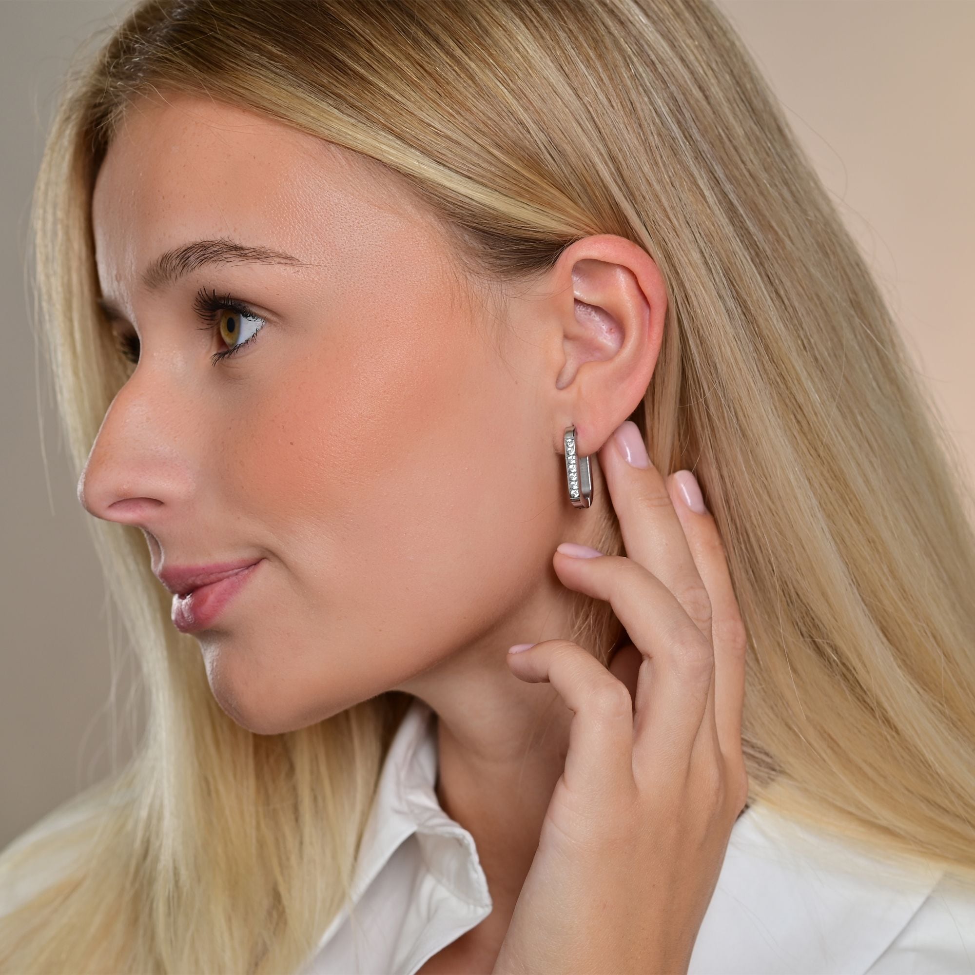 Adelia´s Klappcreolen "Ohrringe – Klappcreole aus Edelstahl" Ideal als Geschenk zum Muttertag