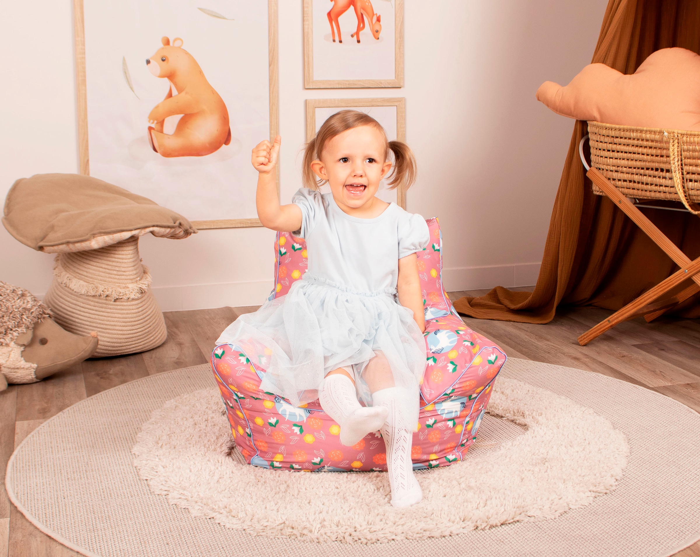 Knorrtoys® Sitzsack »Einhorn pink« für Kinder; Made in Europe