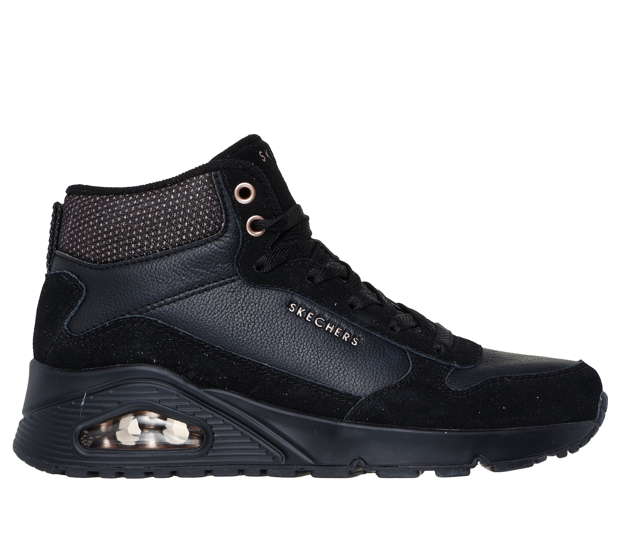 Skechers UNO-STACRE SHINE Wedge Sneaker Black 39 2