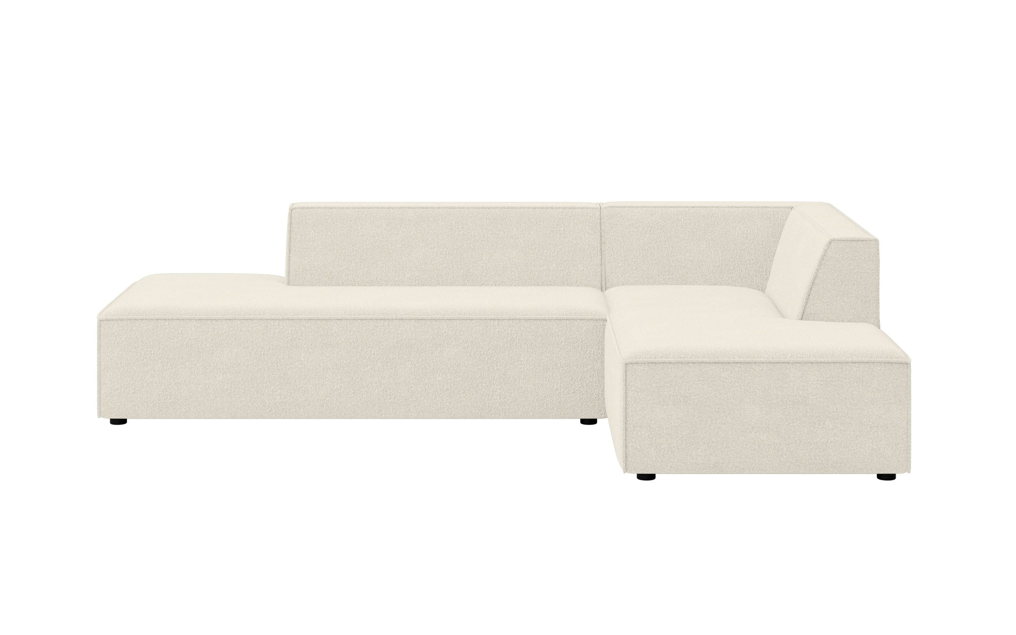 INOSIGN Ecksofa »Ecksofa Cavan mit Ottomane links oder rechts bestellbar«, L-Form mit Wellenunterfederung, Maße B/T/H: 270/180/72 cm