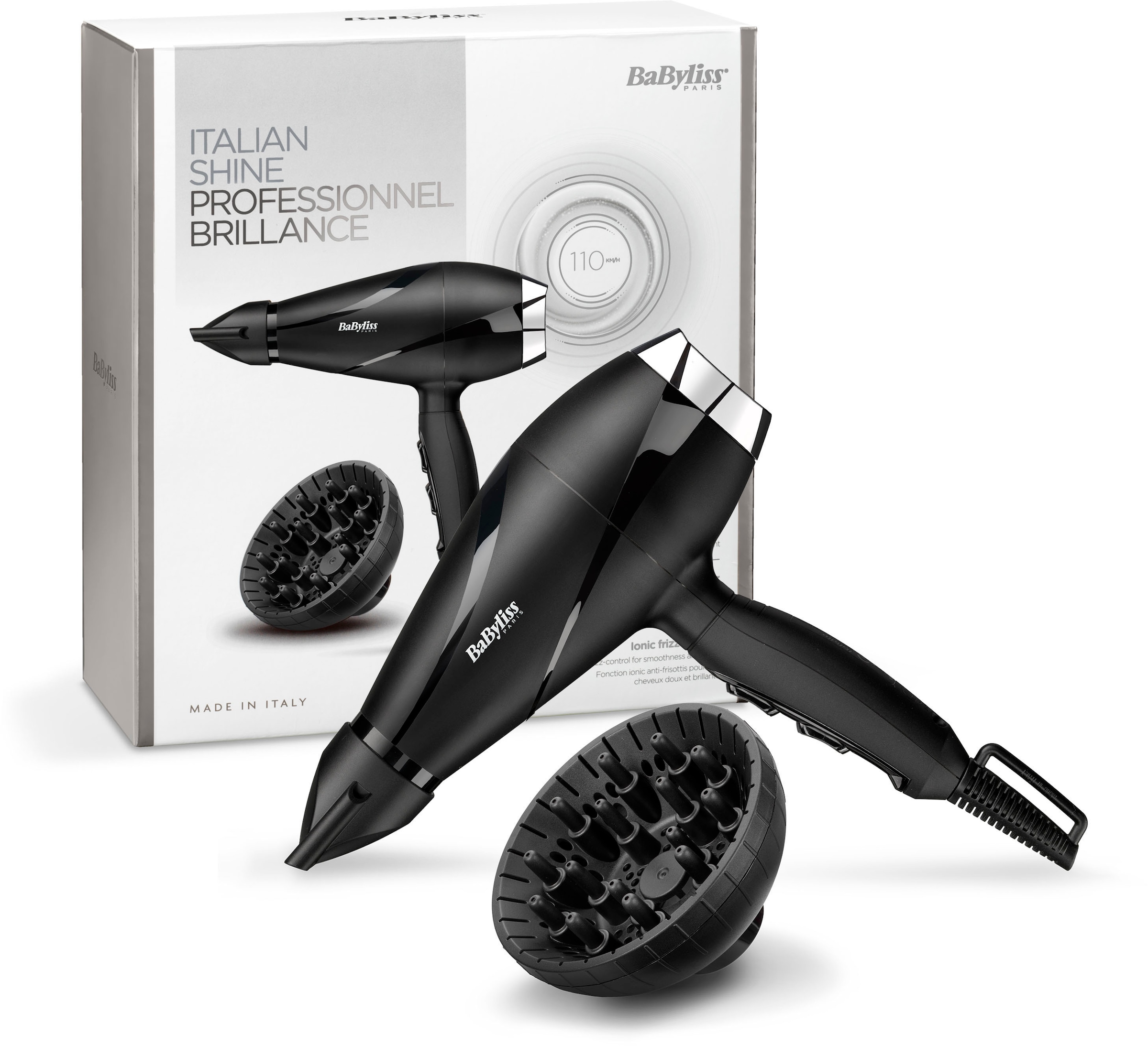 BaByliss Ionic-Haartrockner »6713DE Pro Shine«, 2200 W, 2 Aufsätze, AC  Haartrockner mit Diffusor auf Raten | BAUR