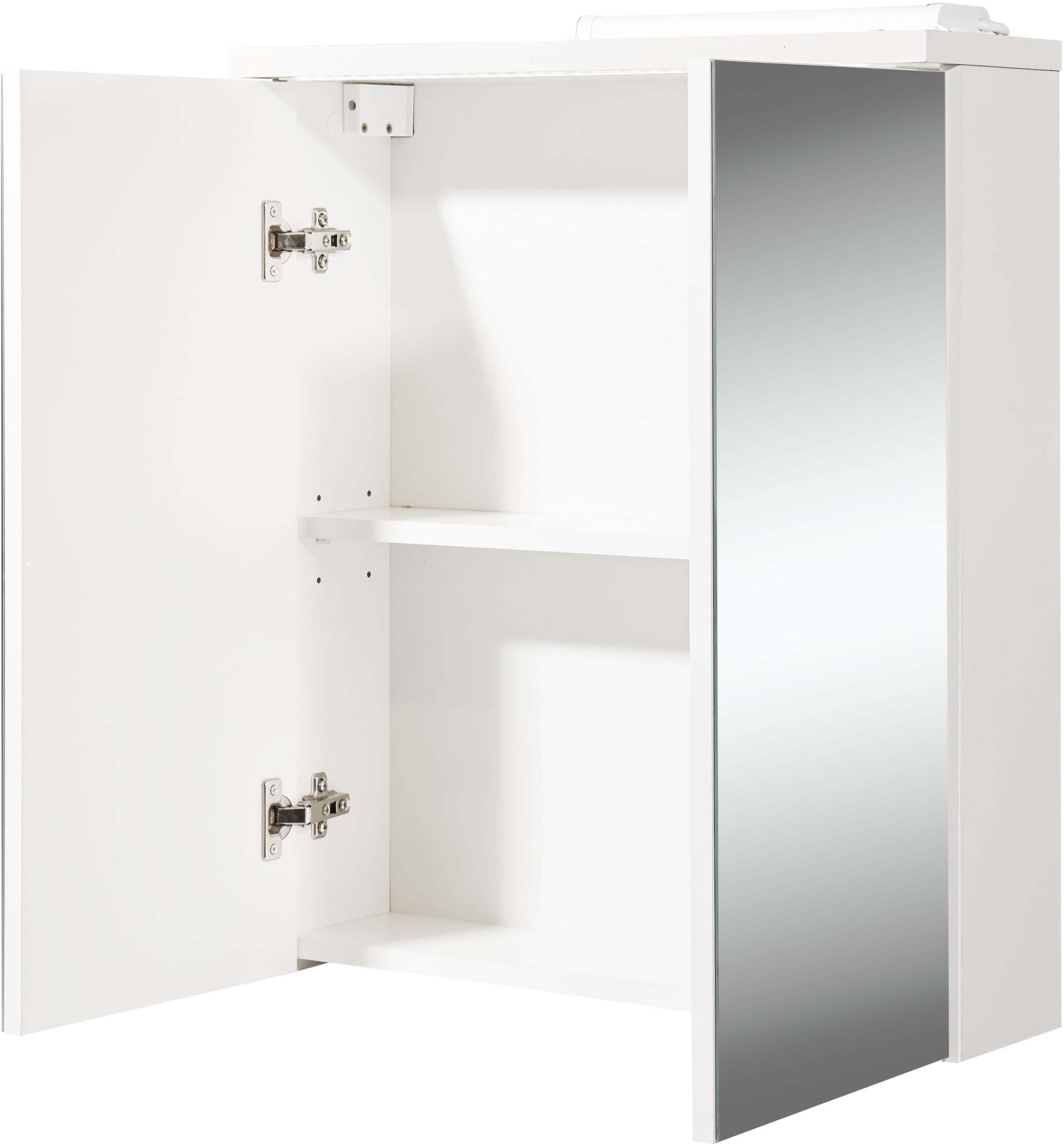 BASIC by Balculina Spiegelschrank »Pool, Badezimmerschrank BxHxT 60x68x20«, (1 St.), Breite 60cm, Tür L/R montierbar