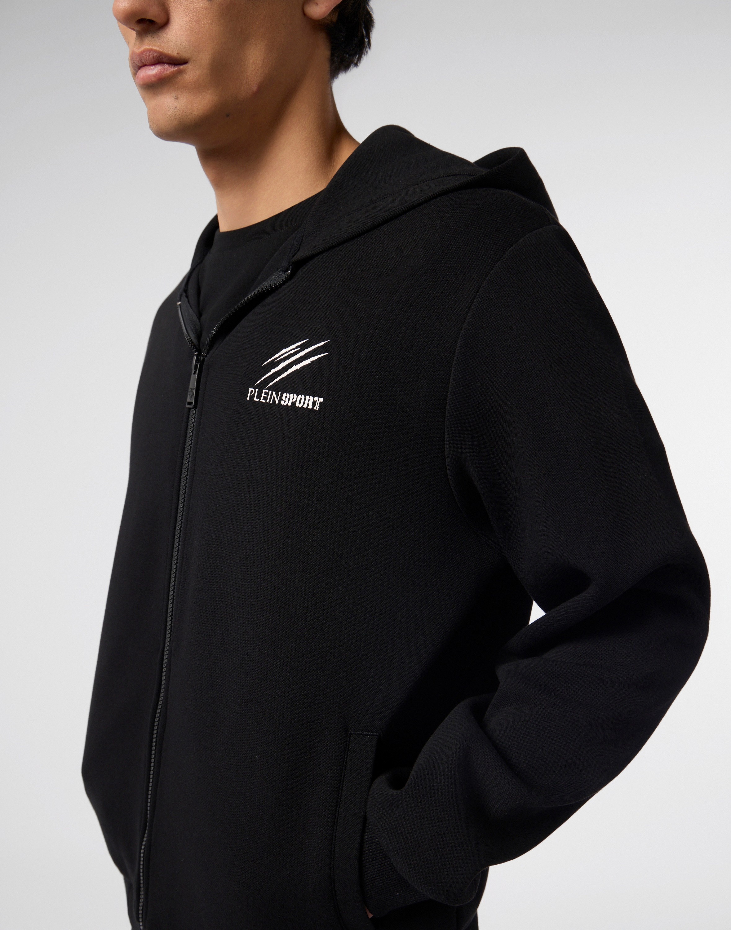 PLEIN SPORT Kapuzensweatjacke »Pique Zip Hoodie Icon«