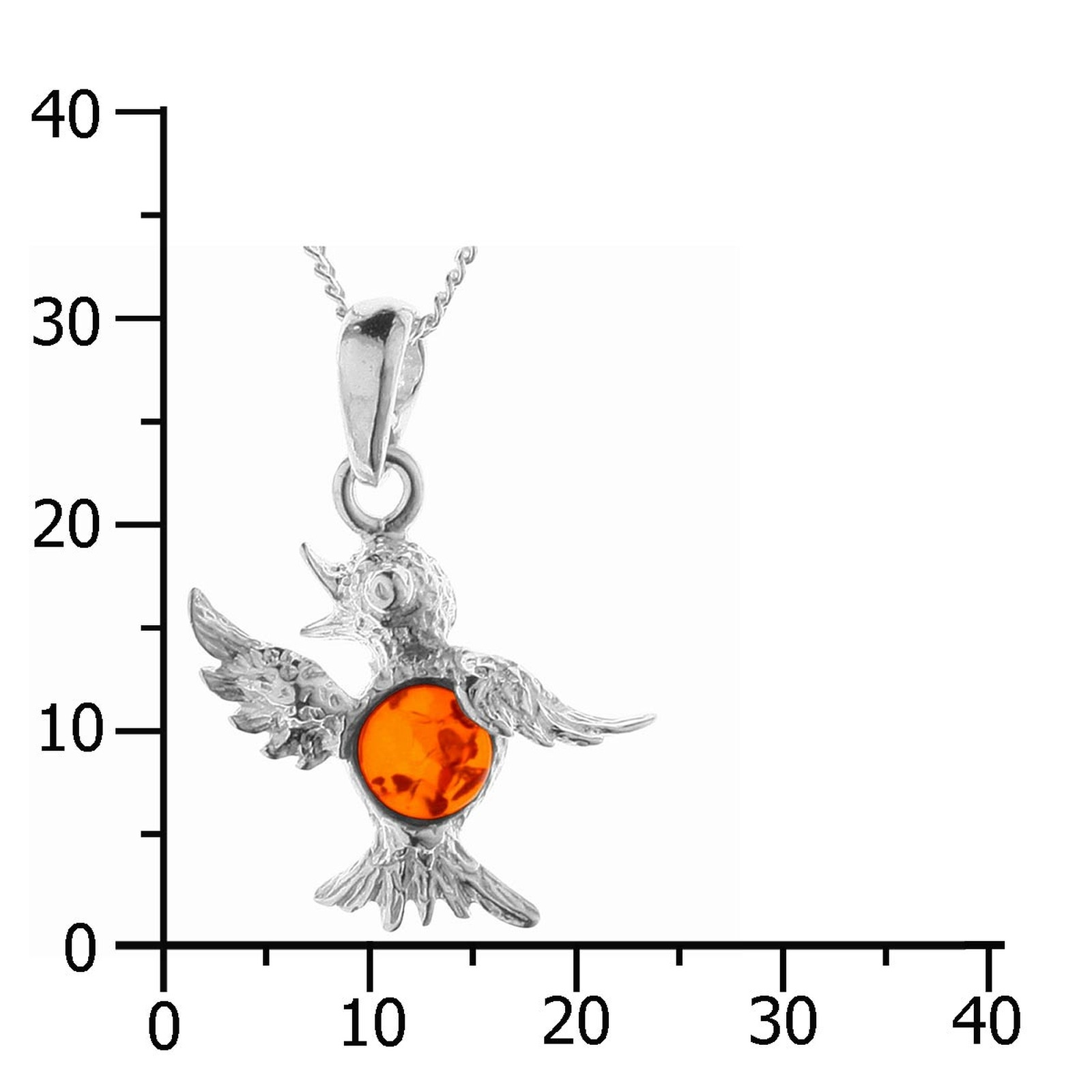 OSTSEE-SCHMUCK Kette mit Anhänger »Ostsee-Schmuck Kette mit Anhänger Kolibri«, (2 tlg.)