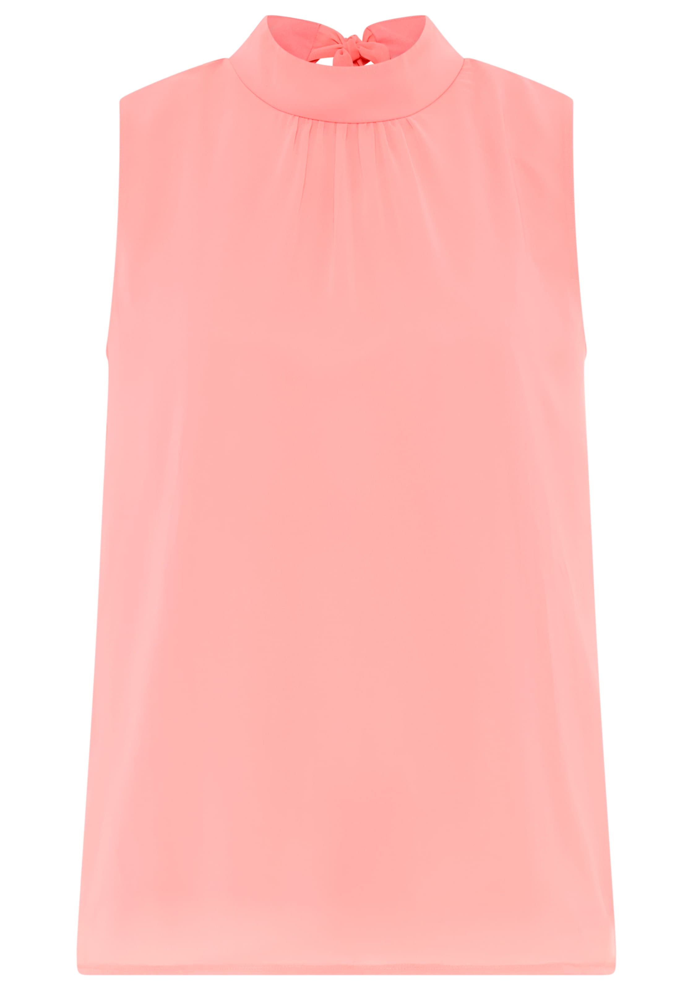 Laura Scott Chiffonbluse hoch geschlossener Ausschnitt mit Schleifen-Detail