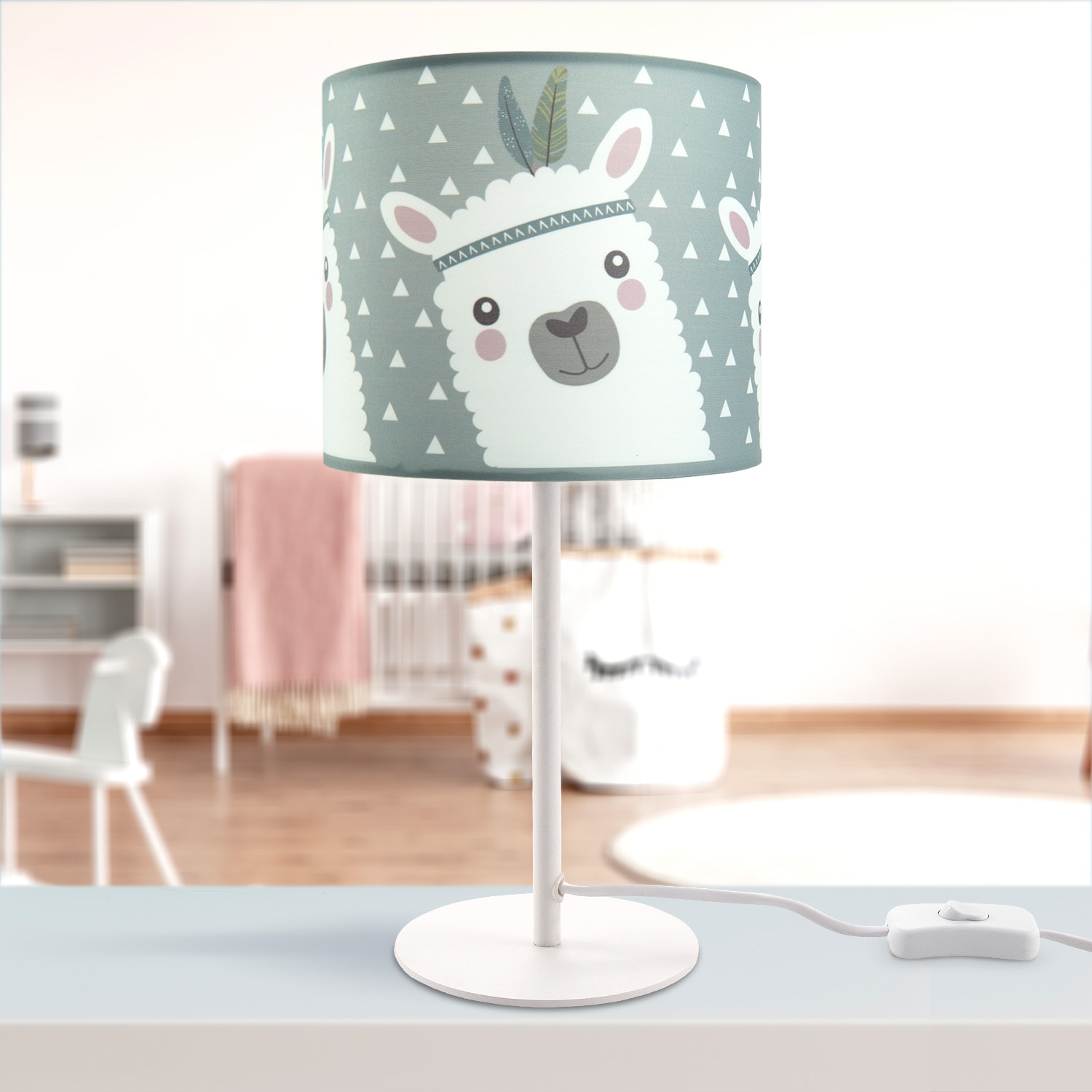 Lampe BAUR E14 Sale | Paco »Ela Lama-Motiv, 214«, LED Home Mit Tischleuchte 1 flammig-flammig, Tischleuchte Kinderlampe im Kinderzimmer
