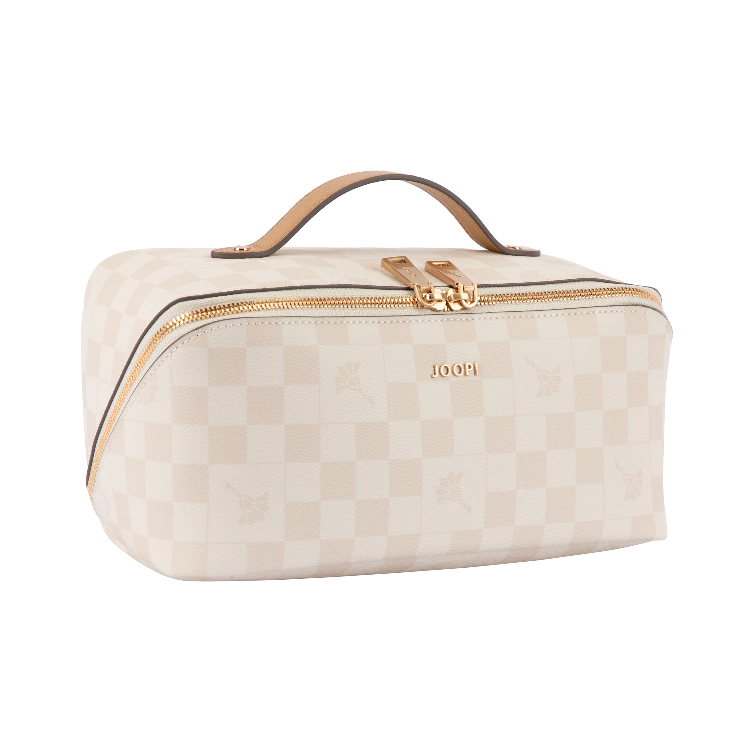 JOOP! Kulturbeutel »cortina piazza zea washbag shz« Unisex Kosmetiktasche, Reisebeutel mit Schachbrettmuster