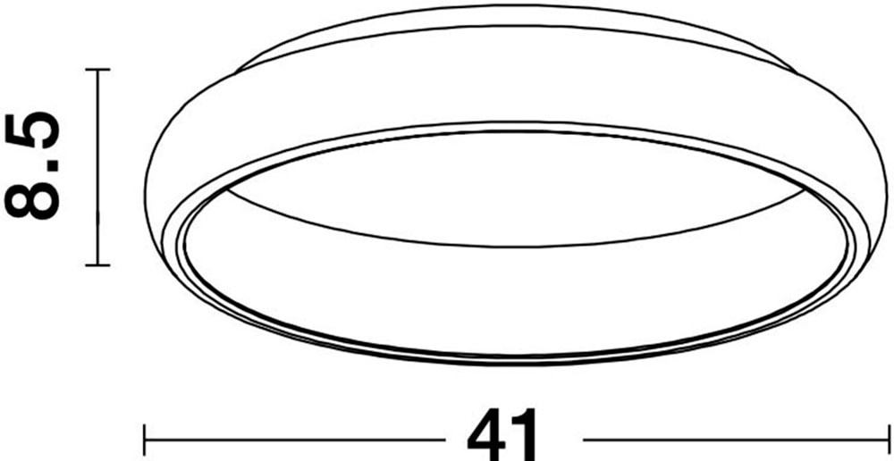 Nova Luce LED Deckenleuchte »ALBI« LED-Modul 1 Stk. Warmweiß