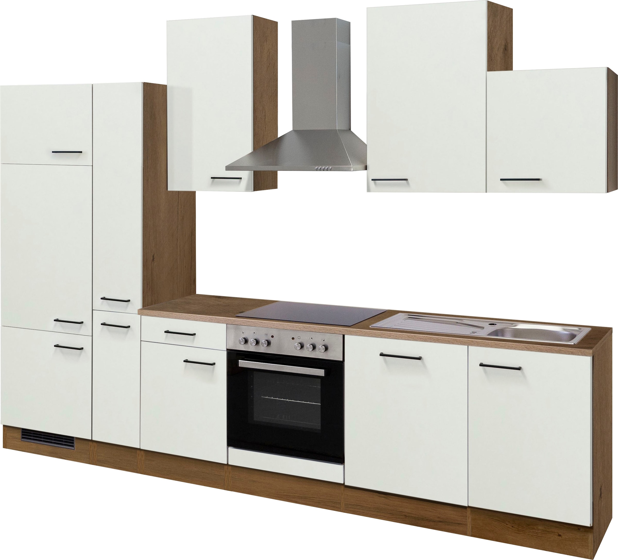 Flex-Well Küchenzeile »Vintea«, mit E-Geräten, Gesamtbreite 310 cm