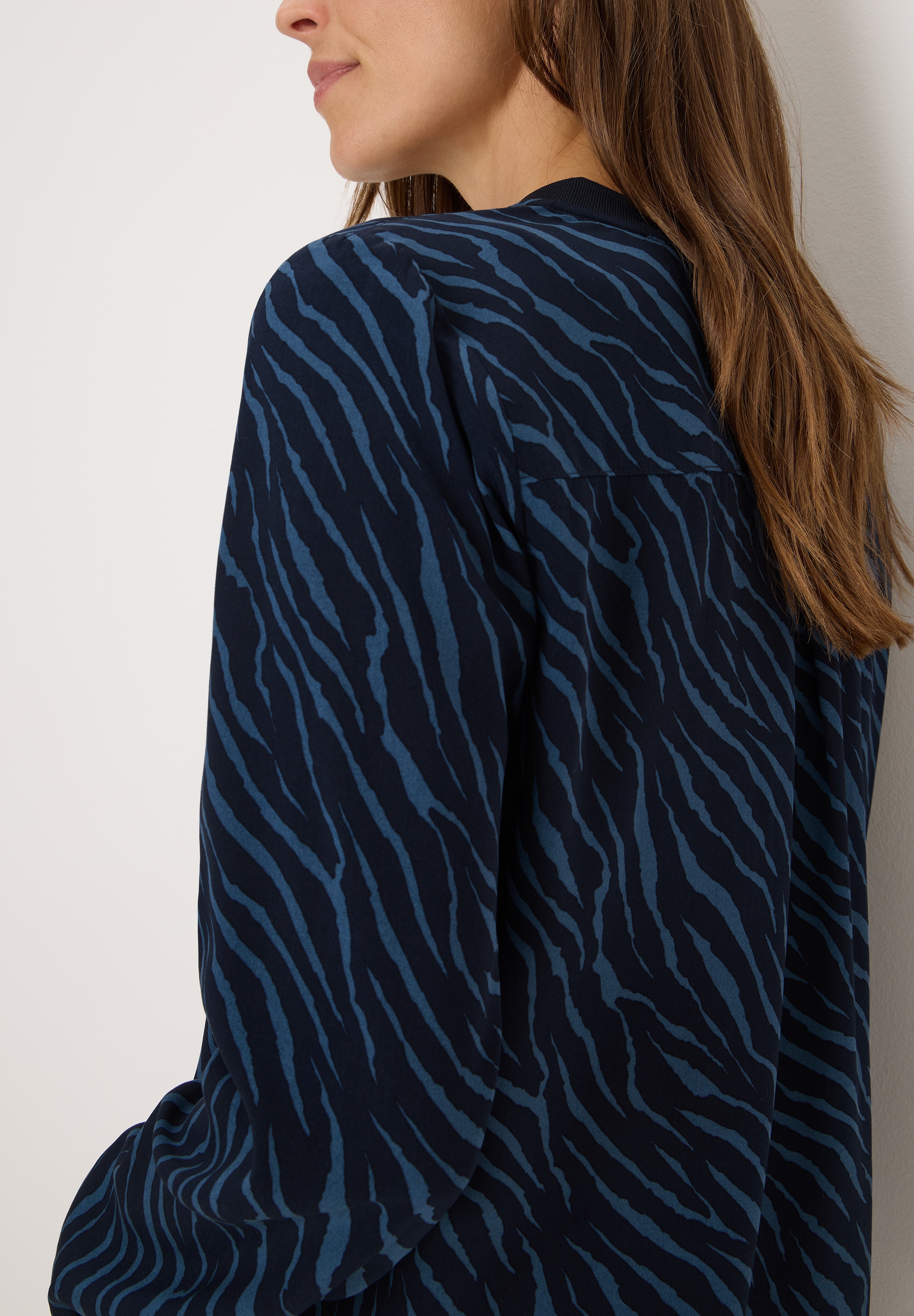 Cecil Langarmbluse, mit All-Over Zebra Print