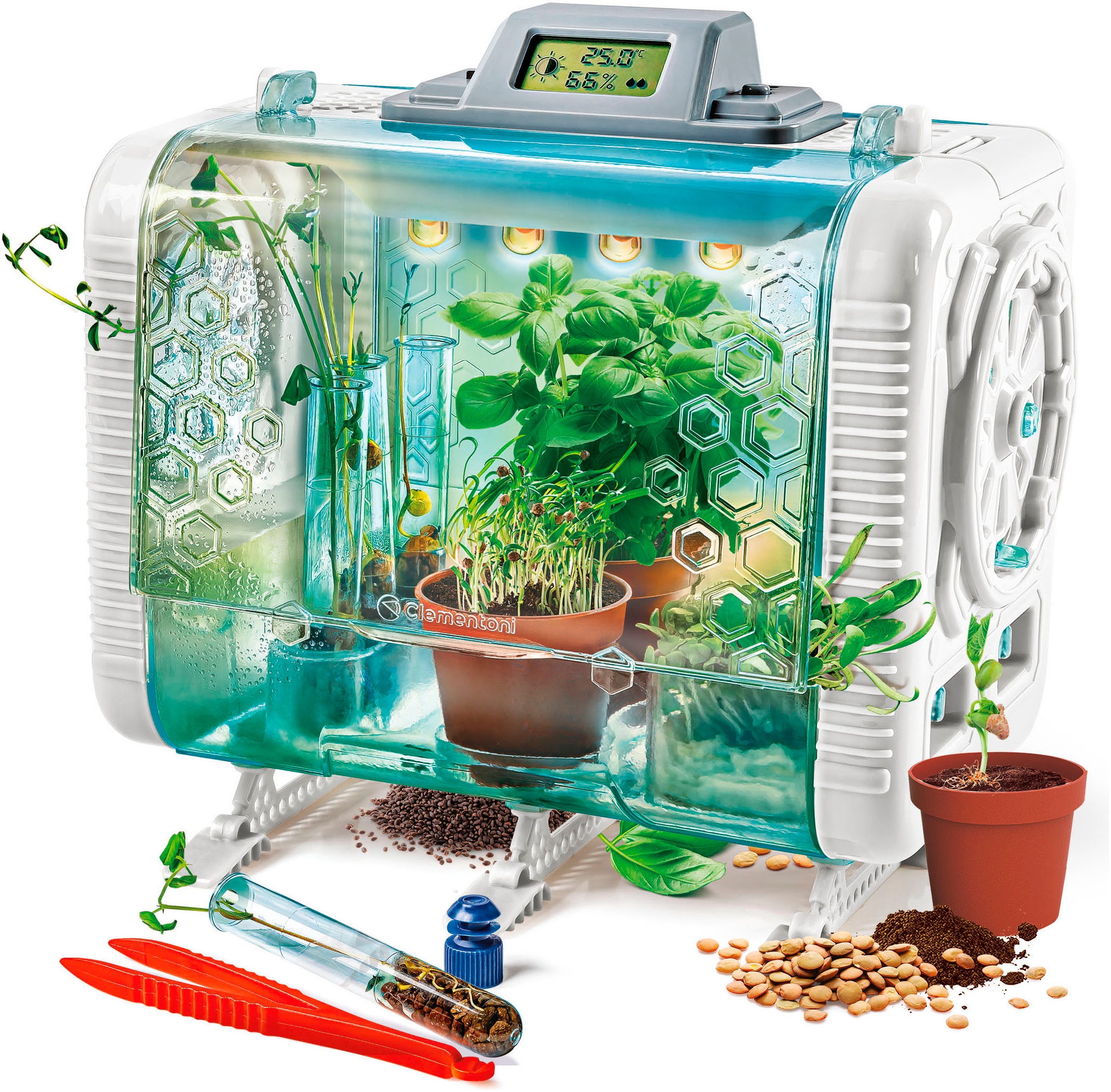 Clementoni® Experimentierkasten »Galileo Lab, High Tech Gewächshaus«