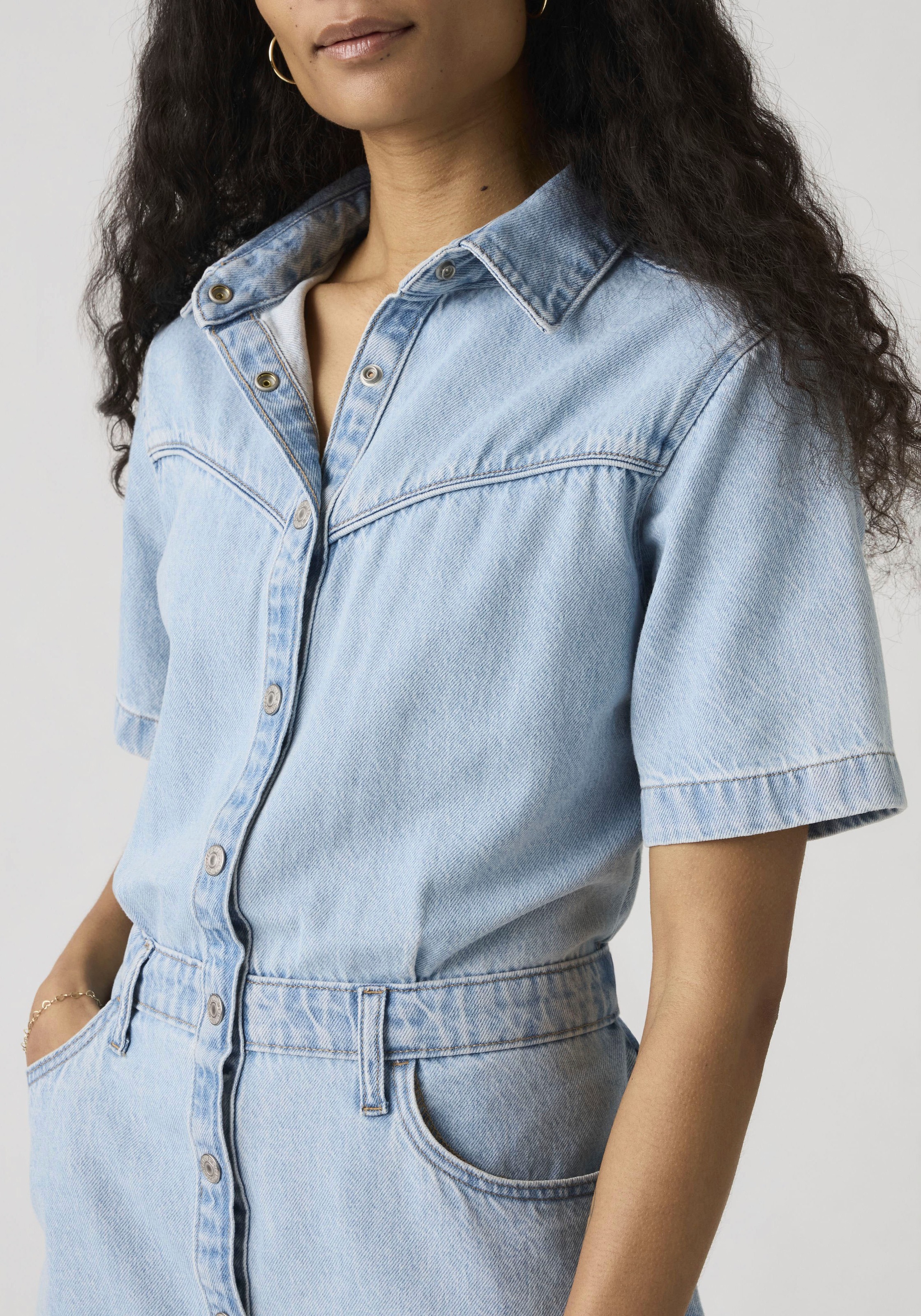 Levi's Logan Western Dress Stone S Women's 2