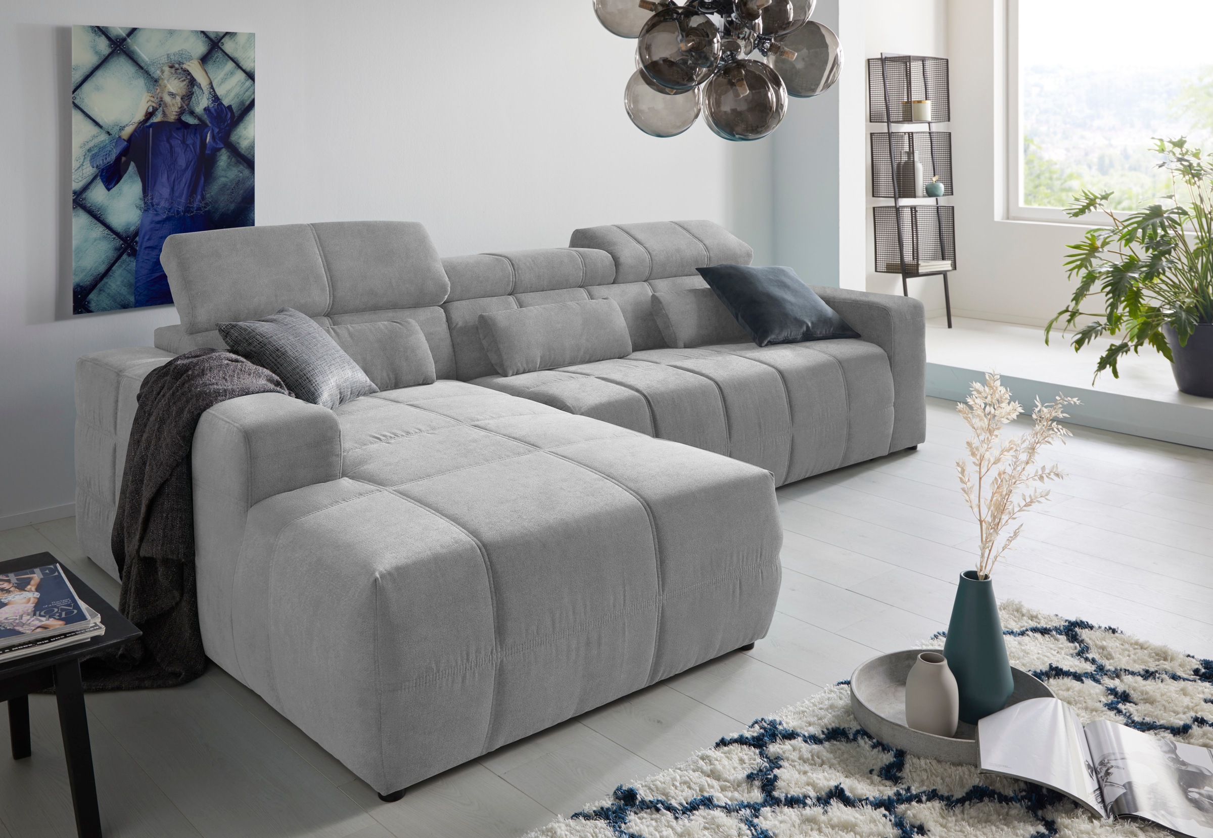 DOMO collection Ecksofa "Brandon große Ausführung B/T/H: 289/177/80 cm, auc günstig online kaufen