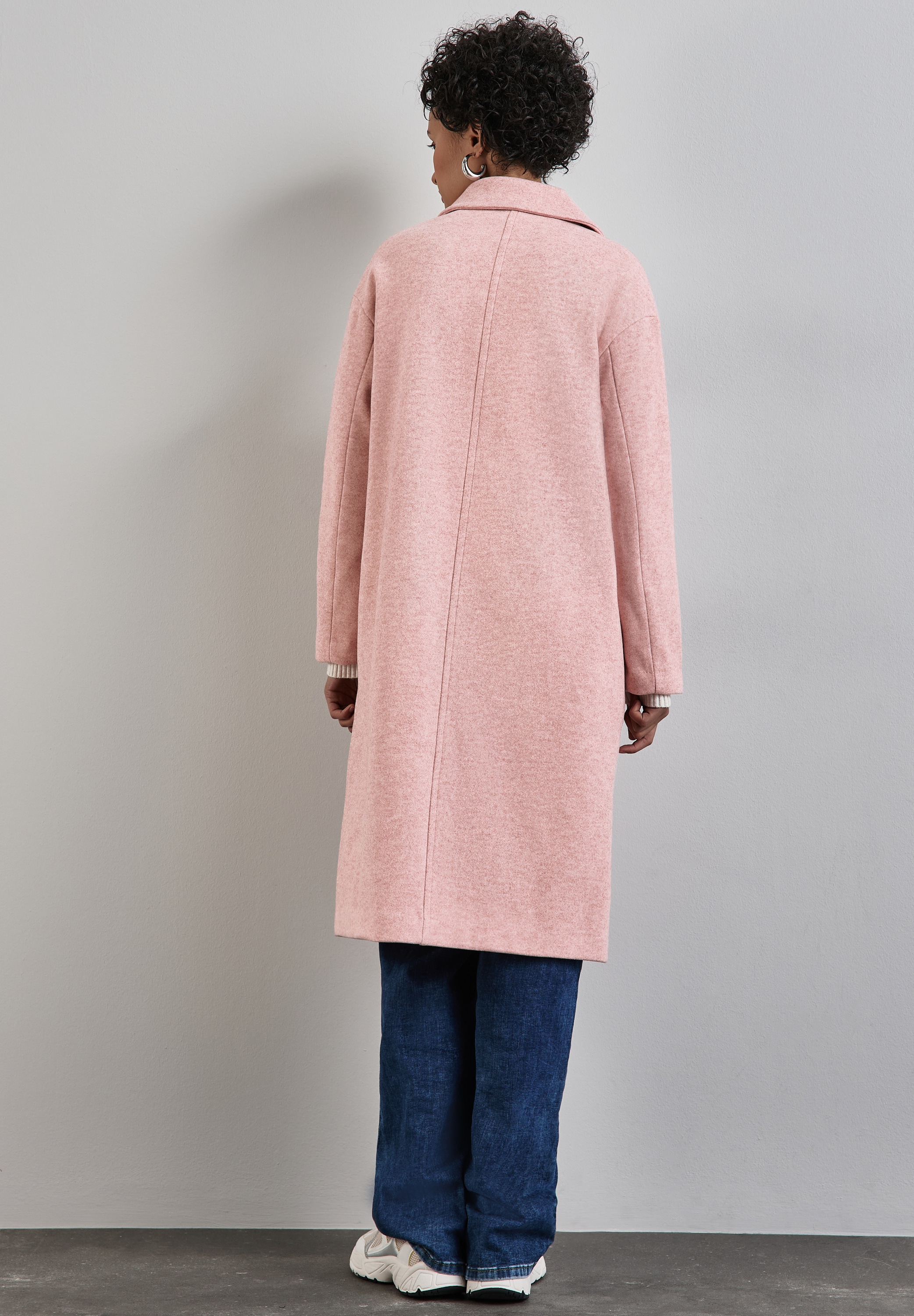 STREET ONE Trenchcoat, in Woll-Optik