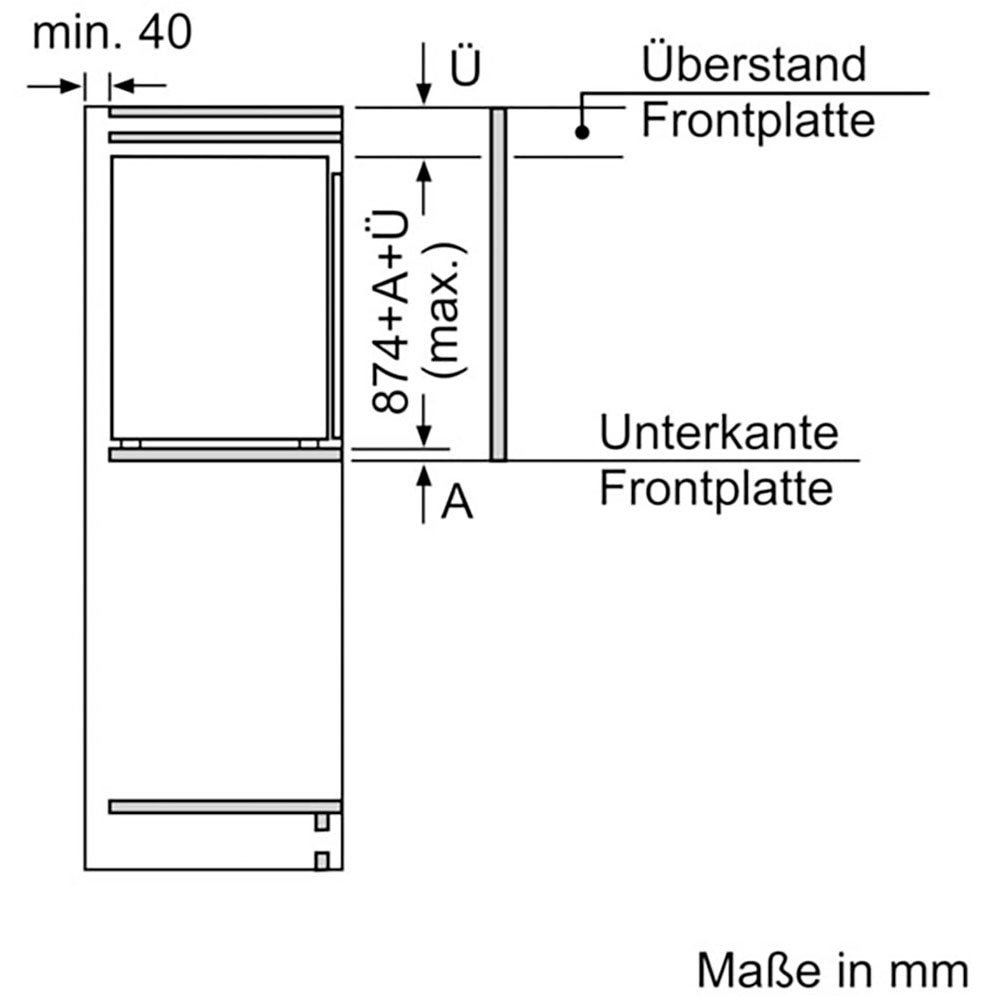 SIEMENS Einbaukühlschrank iQ500 »KI21RADD1« 87,4 cm hoch 55,8 cm breit