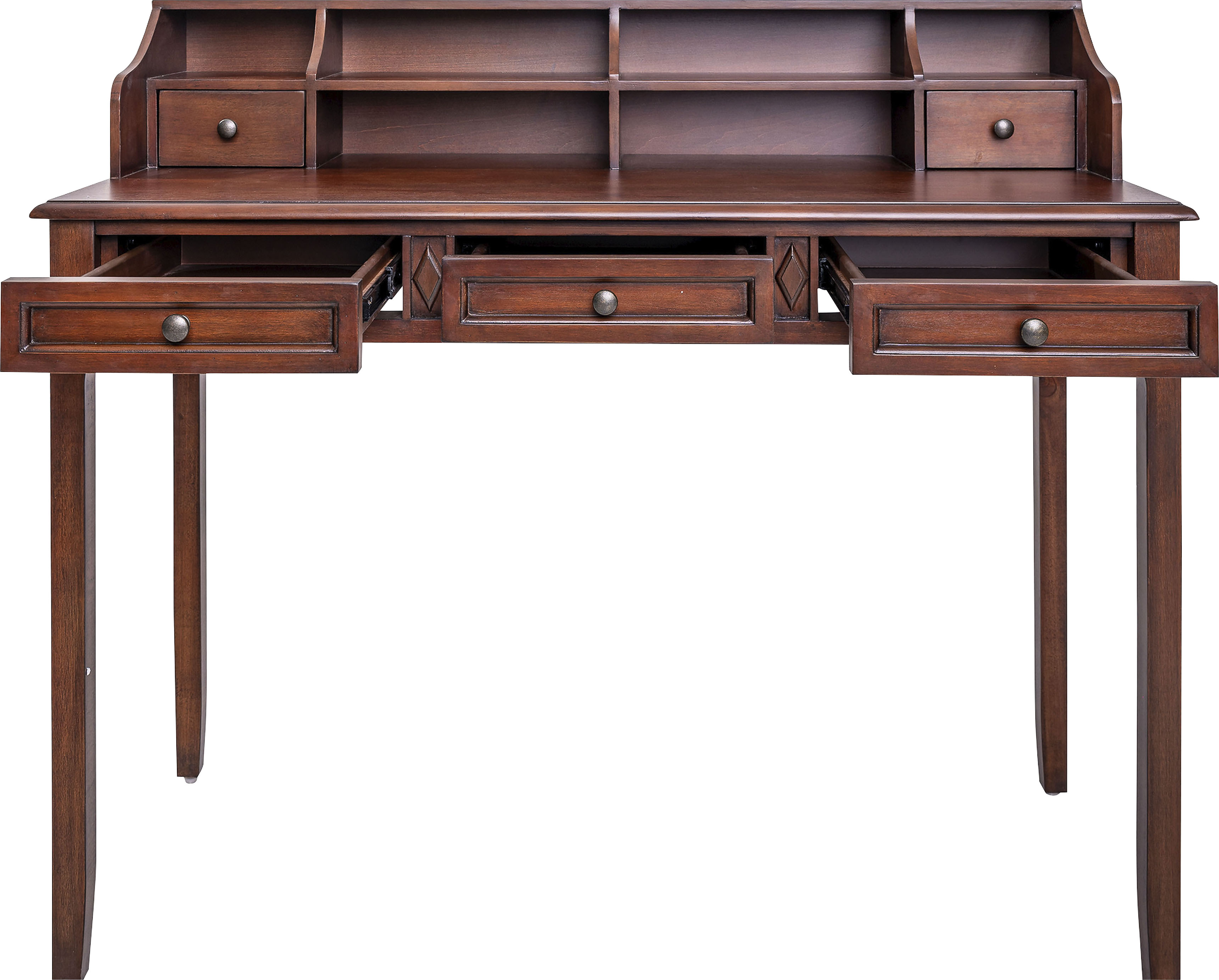 Thumbnail - Leonique Sekretär "Virginia", Sekretär, nussbaum, Holz, Schubkästen,Fächer, Landhausstil, 122x51x105