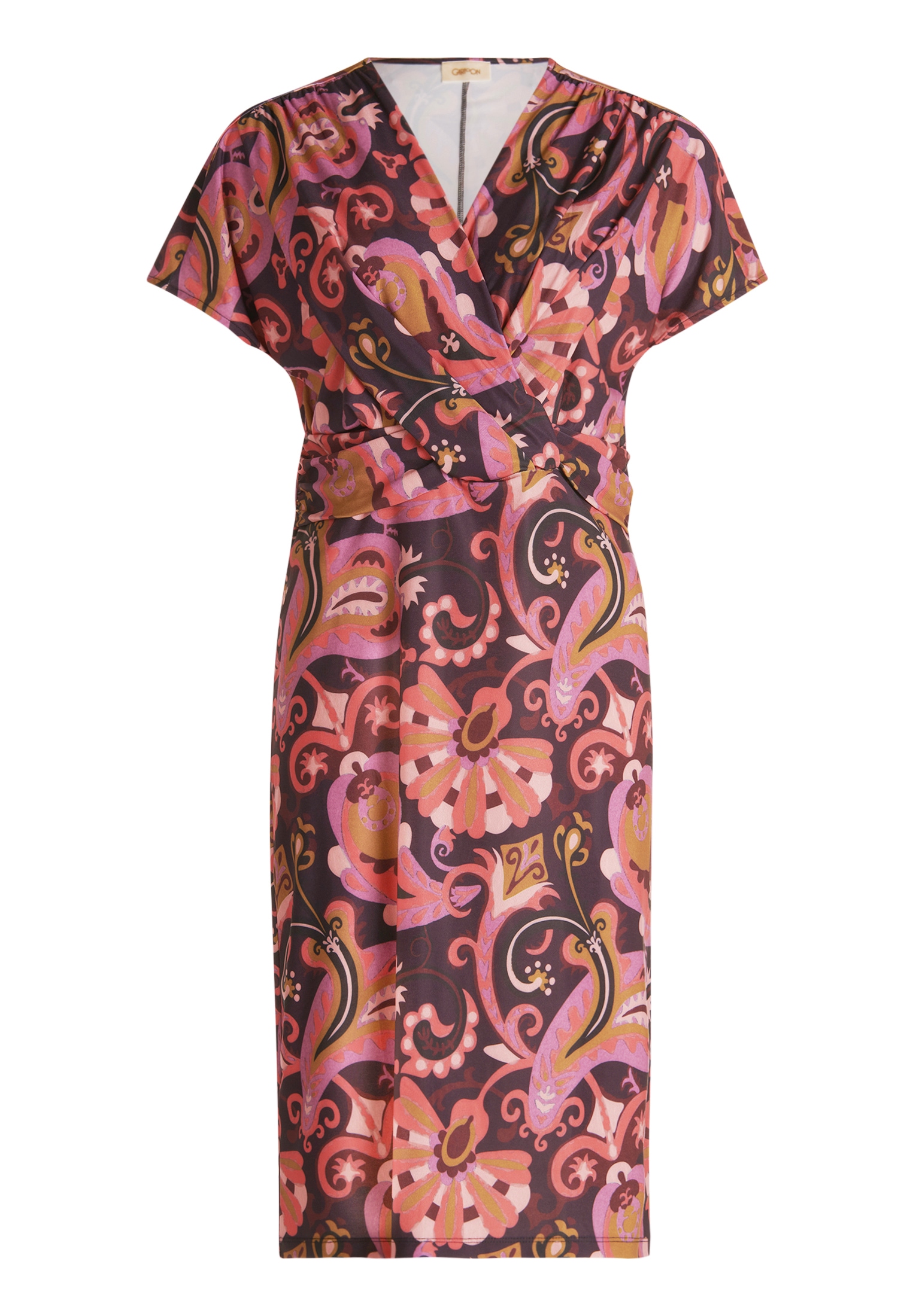 Cartoon Jerseykleid »Damen mit Raffung« Ohne Tasche