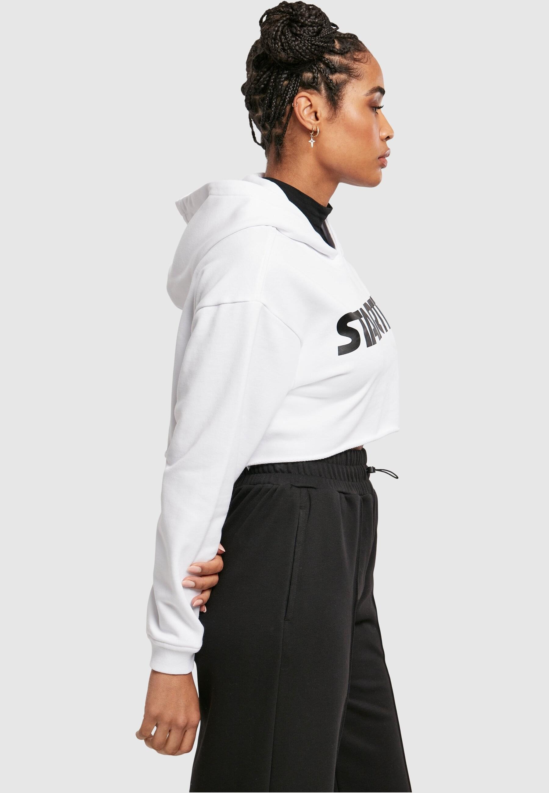 Starter Black Label Rundhalspullover »Starter Black Label Damen Ladies Starter Cropped Hoody«, (1 tlg.)