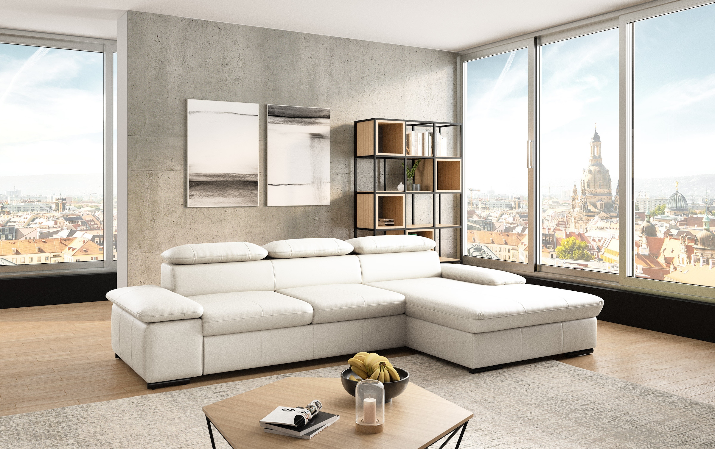 sit&more Ecksofa "Alcudia L-Form", wahlweise mit Bettfunktion günstig online kaufen