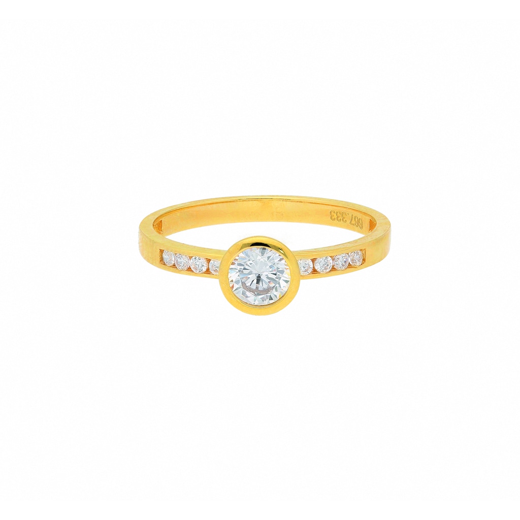 Adelia´s Goldring »333 Gold Ring mit Zirkonia«, mit Zirkonia Goldschmuck für Damen