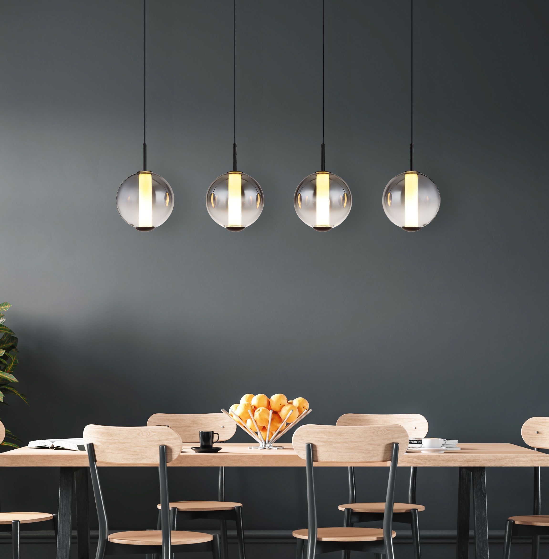 GLOBO LIGHTING Hängeleuchte »LACY« LED-Modul 1 Stk. Warmweiß Hängelampe Esszimmer-Leuchte Esstischleuchte Wohnzimmer