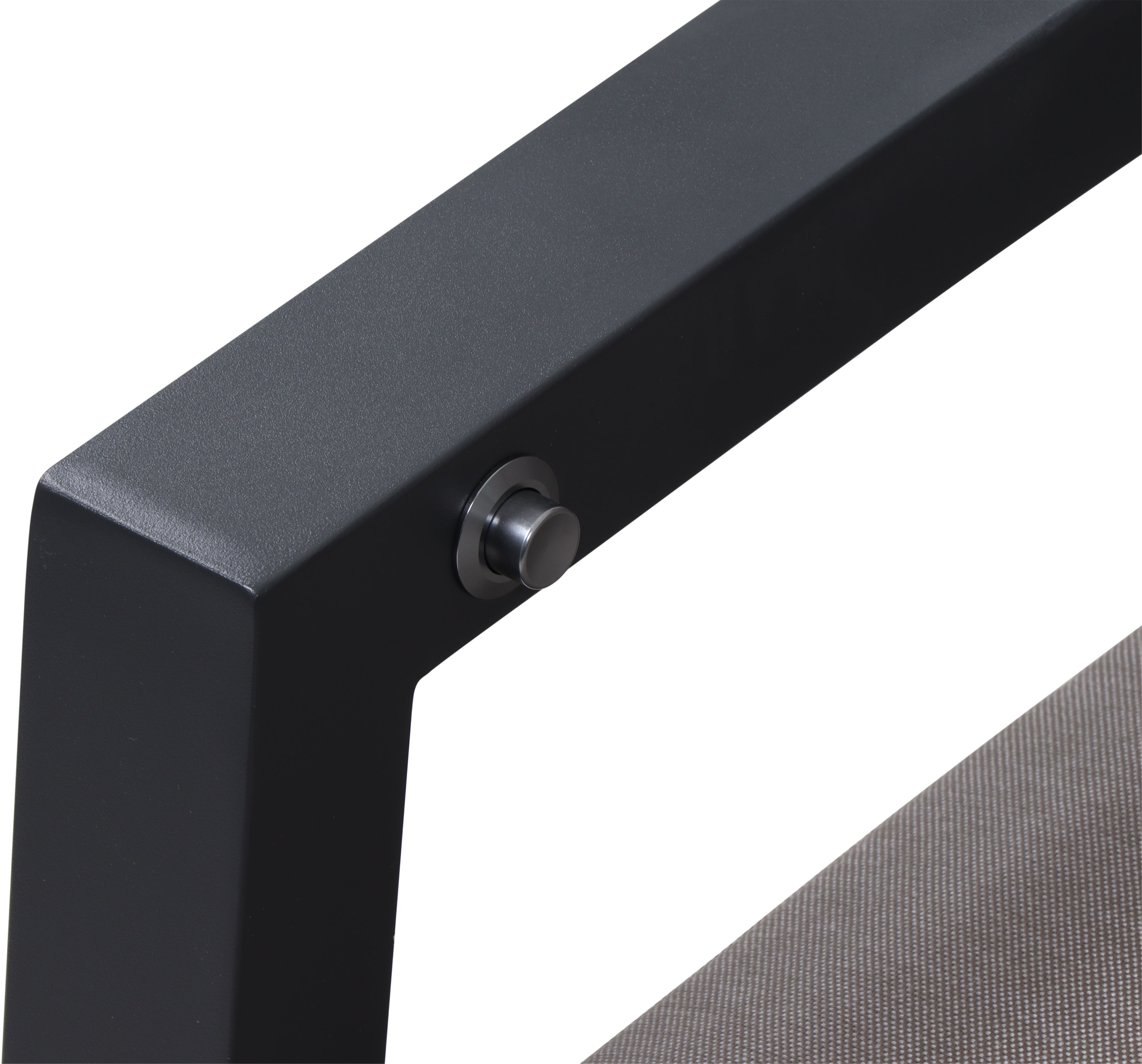 Siena Garden Gartenlounge-Bank »CORIDO Lounge 2er Sofa in charcoal grey« Gestell Alu matt anthrazit, mit Sitz- u. Rückenkissen taupe meliert