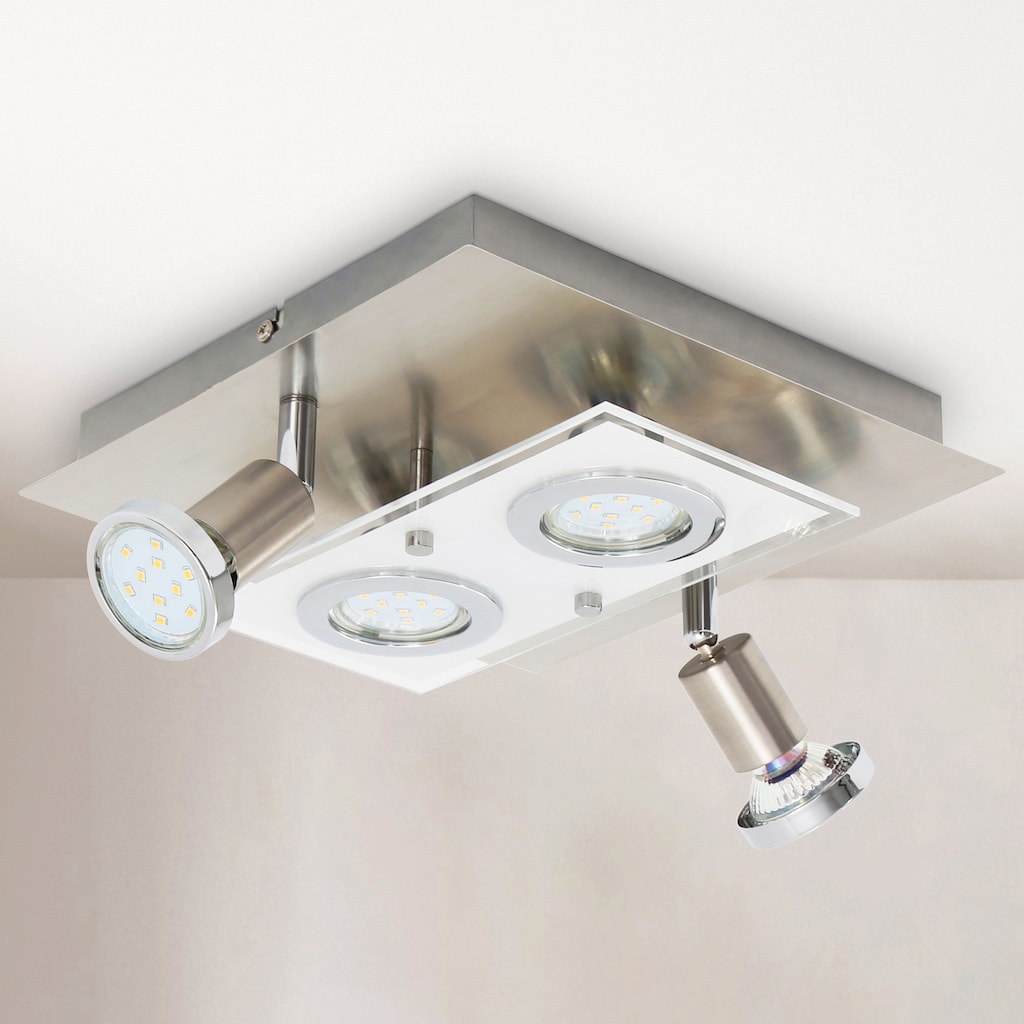 B.K.Licht LED Deckenleuchte »Mercurio«, 4 flammig-flammig, LED Deckenspot, Strahler, Wohnzimmer, Deckenlampe, inkl. 3W 250lm