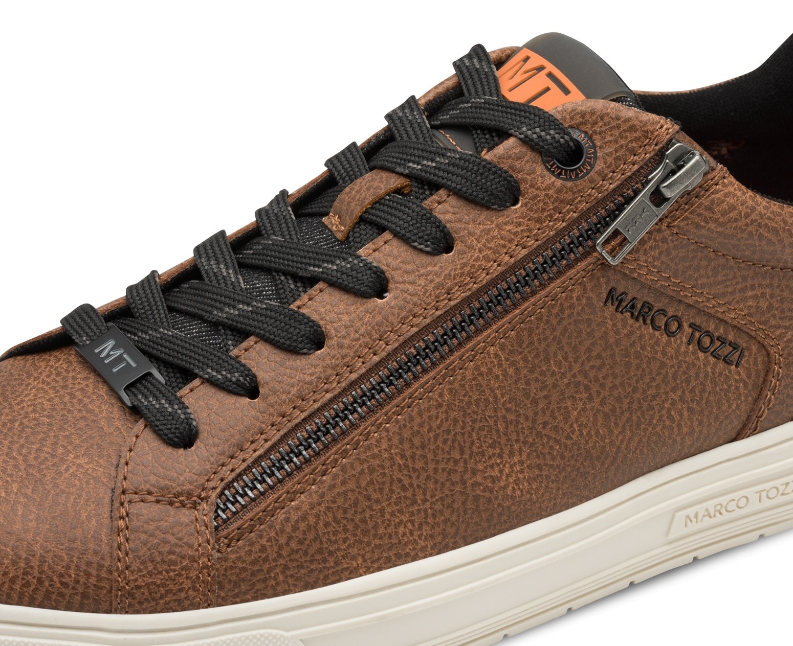 MARCO TOZZI Sneaker, Freizeitschuh, Halbschuh, Schnürschuh mit seitlicher Logoprägung