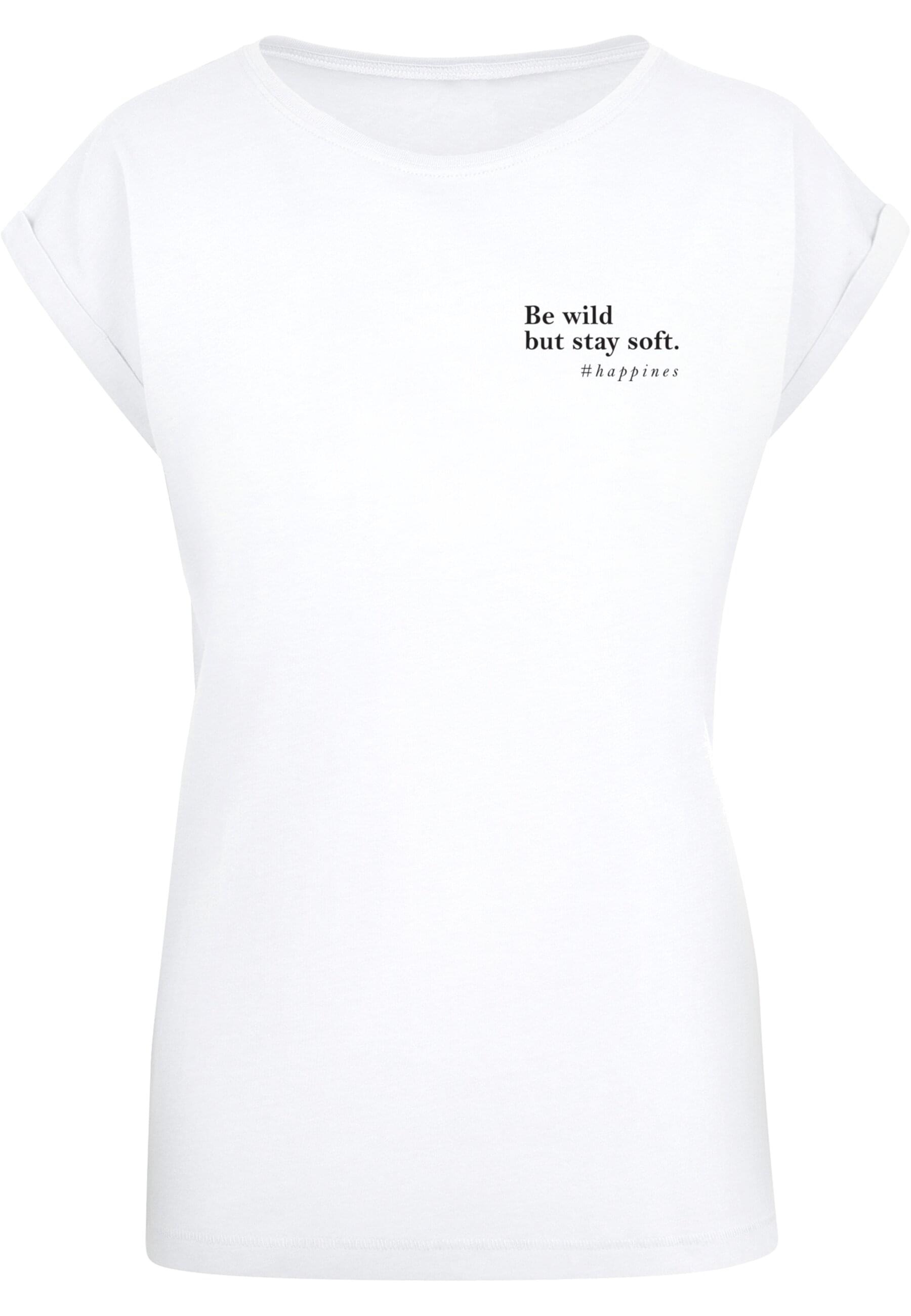 Merchcode T-Shirt "Merchcode Damen Ladies Happines T-Shirt", (1 tlg.) günstig online kaufen
