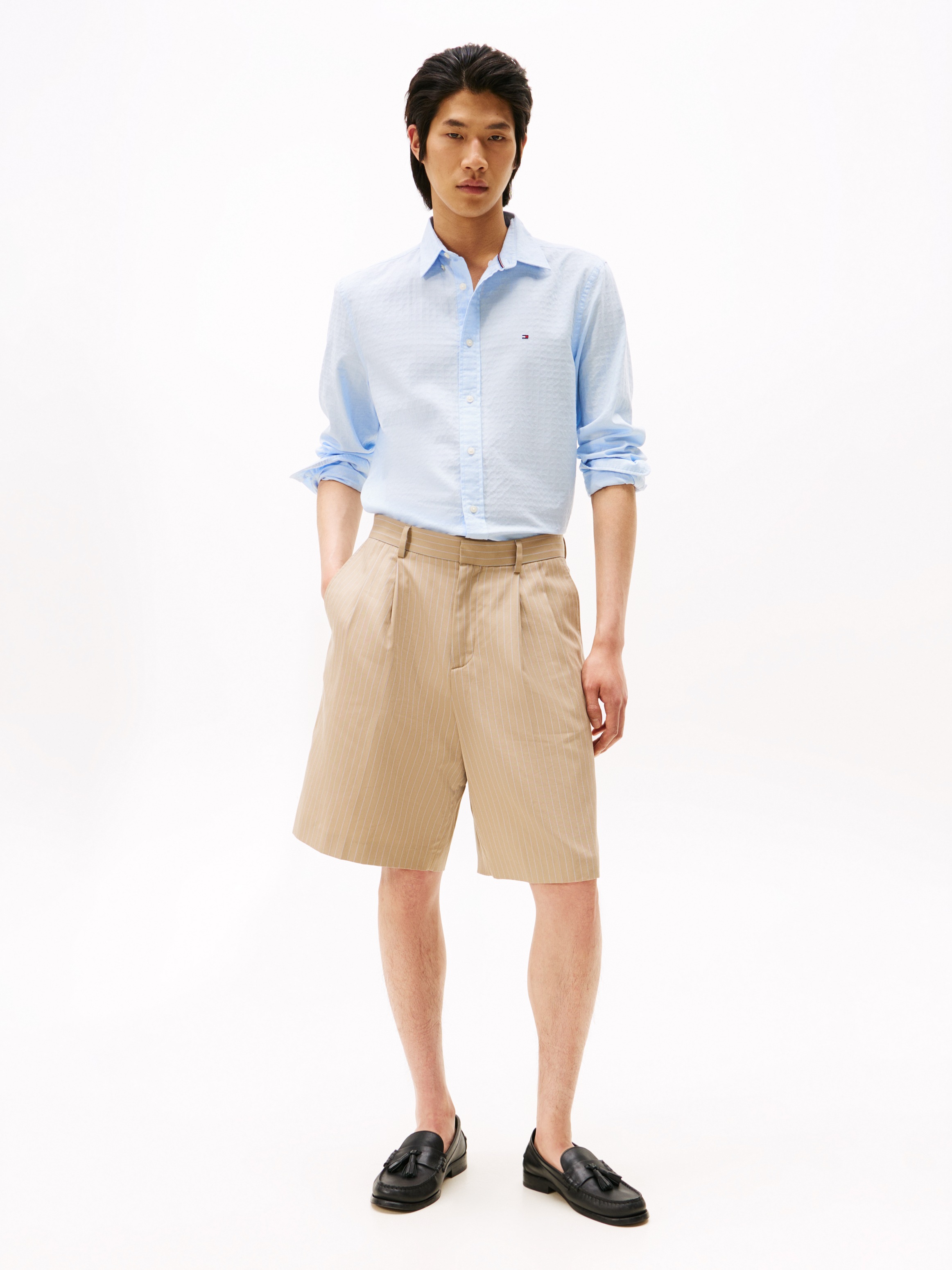 Tommy Hilfiger Langarmhemd "DOBBY STRUCTURE Regular Fit SHIRT" günstig online kaufen