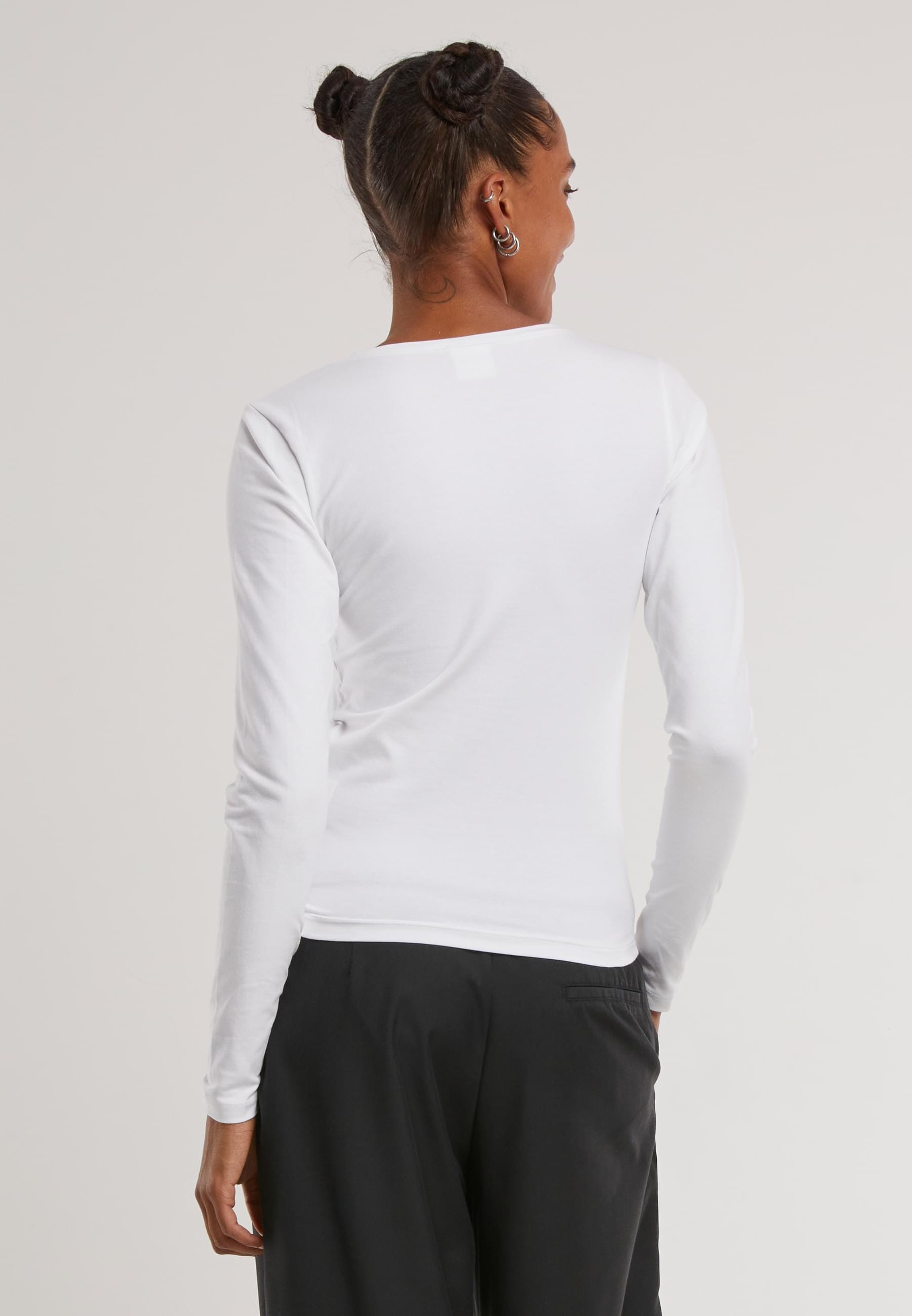 URBAN CLASSICS Longsleeve »Urban Classics Ladies Basic Super Slim Longsleeve«, (1 tlg.)