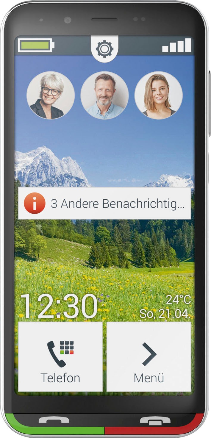 Emporia Smartphone »emporiaSuperEASY«, schwarz