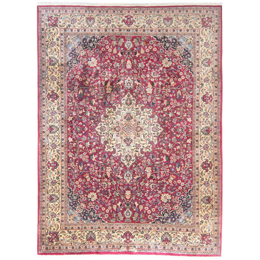 Wohnen Teppiche morgenland Wollteppich »Maschad Medaillon Rosso 342 x 250 cm«, rechteckig, 1 mm Höhe, Unikat mit Zertifikat rot Wohnen Teppiche morgenland Wollteppich »Maschad Medaillon Rosso 342 x 250 cm«, rechteckig, 1 mm Höhe, Unikat mit Zertifikat rot