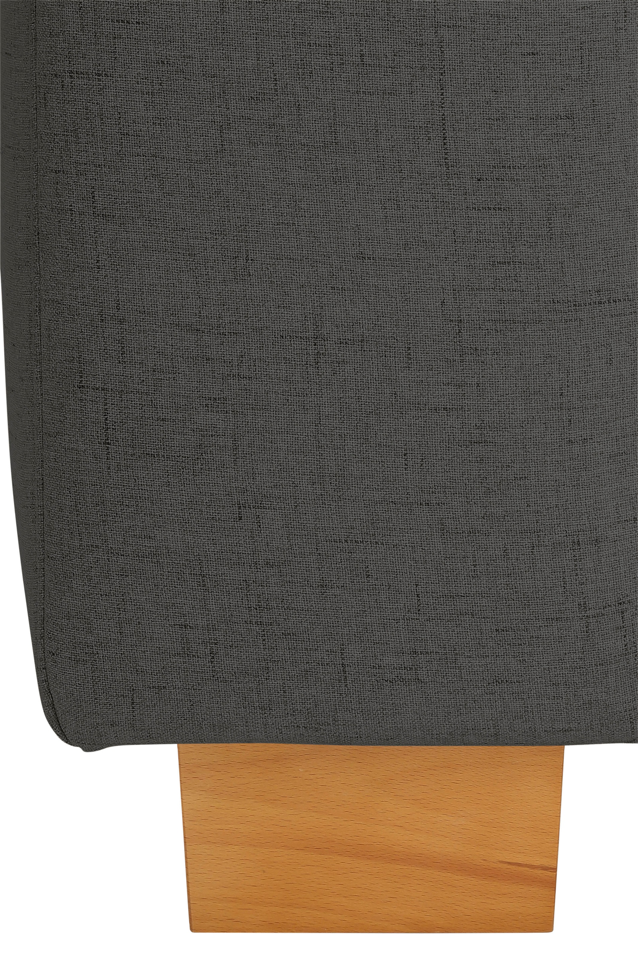 Home affaire Ecksofa »Dundee L-Form« wahlweise mit Kopfteilverstellung und zusätzlich mit Bettfunktion