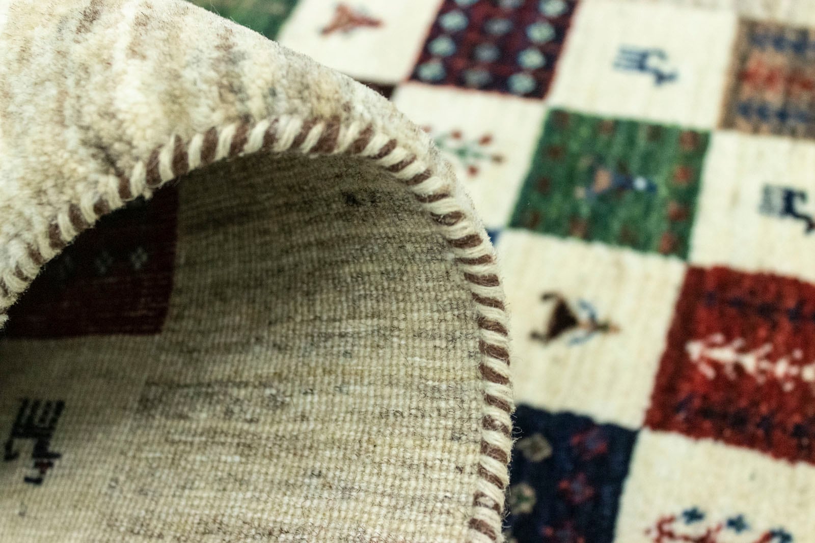 rechteckig, mehrfarbig«, morgenland | BAUR Teppich Wollteppich handgeknüpft handgeknüpft »Loribaft