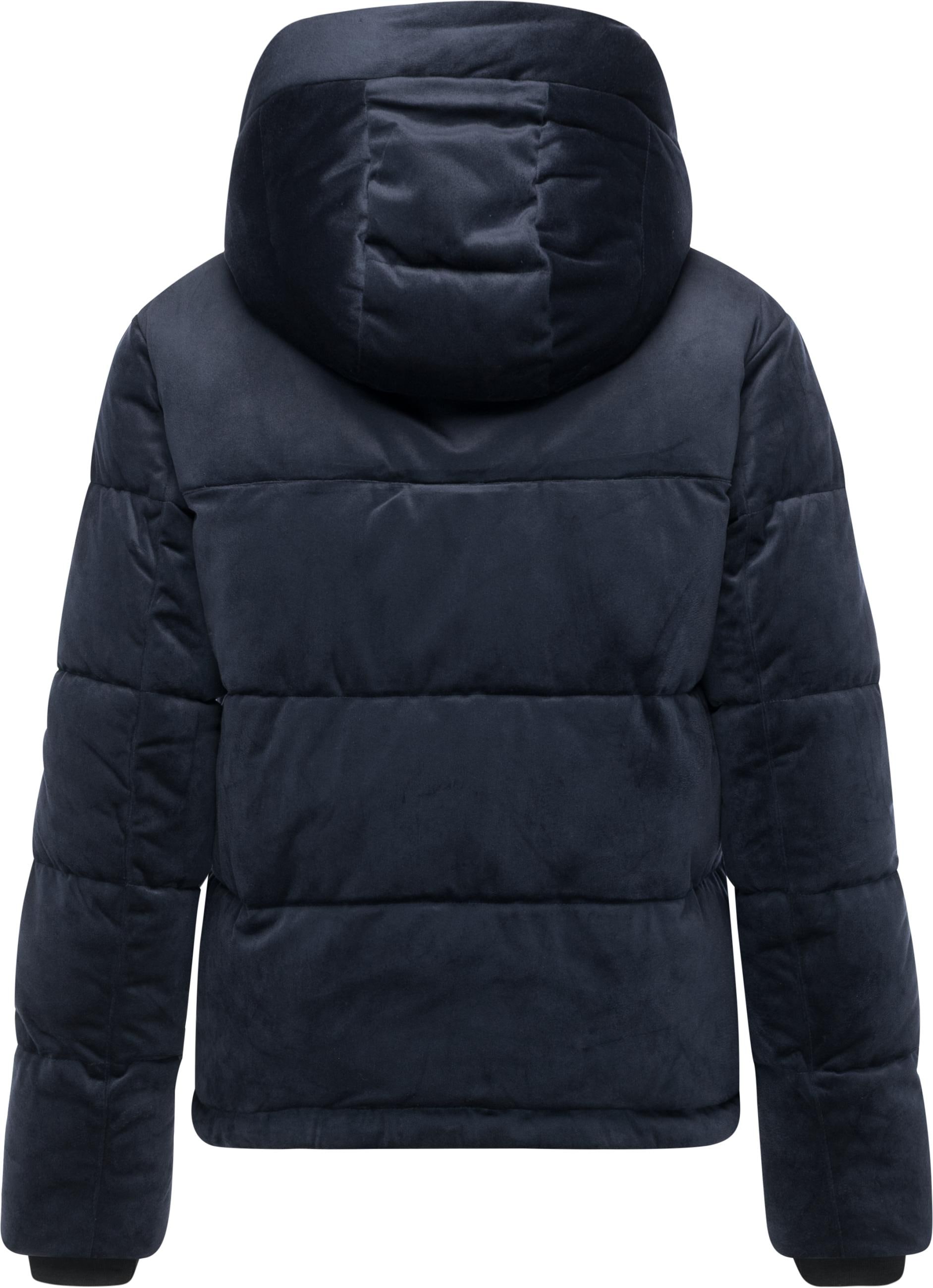 Ragwear Steppjacke »Roobie Velvet YOUMODO«, mit Kapuze, Gesteppte Winterjacke in Samtoptik mit Kapuze